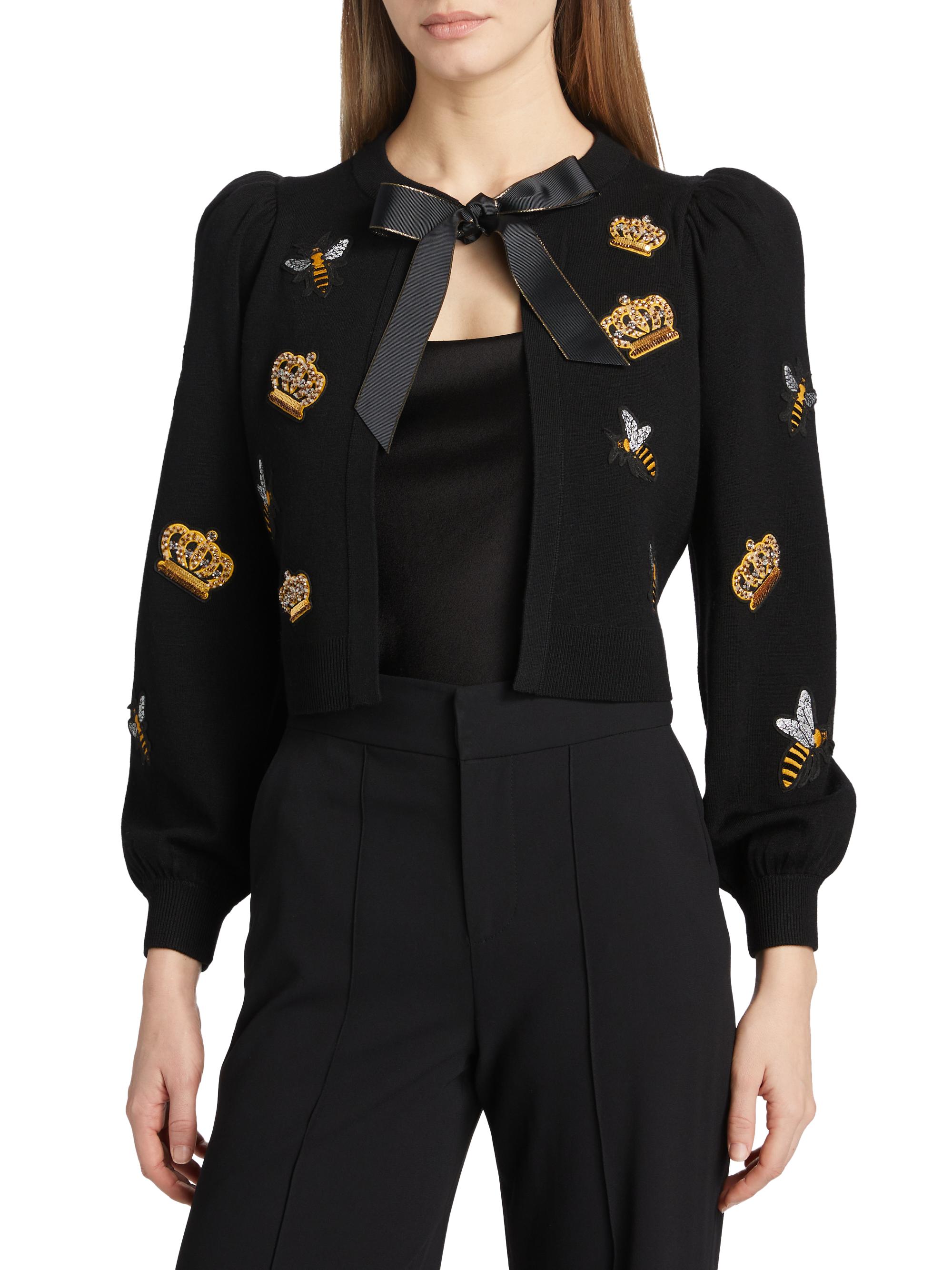 美品　alice + olivia サングラス柄　カーディガン 美品 alice + olivia サングラス柄 カーディガン Alice + Olivia