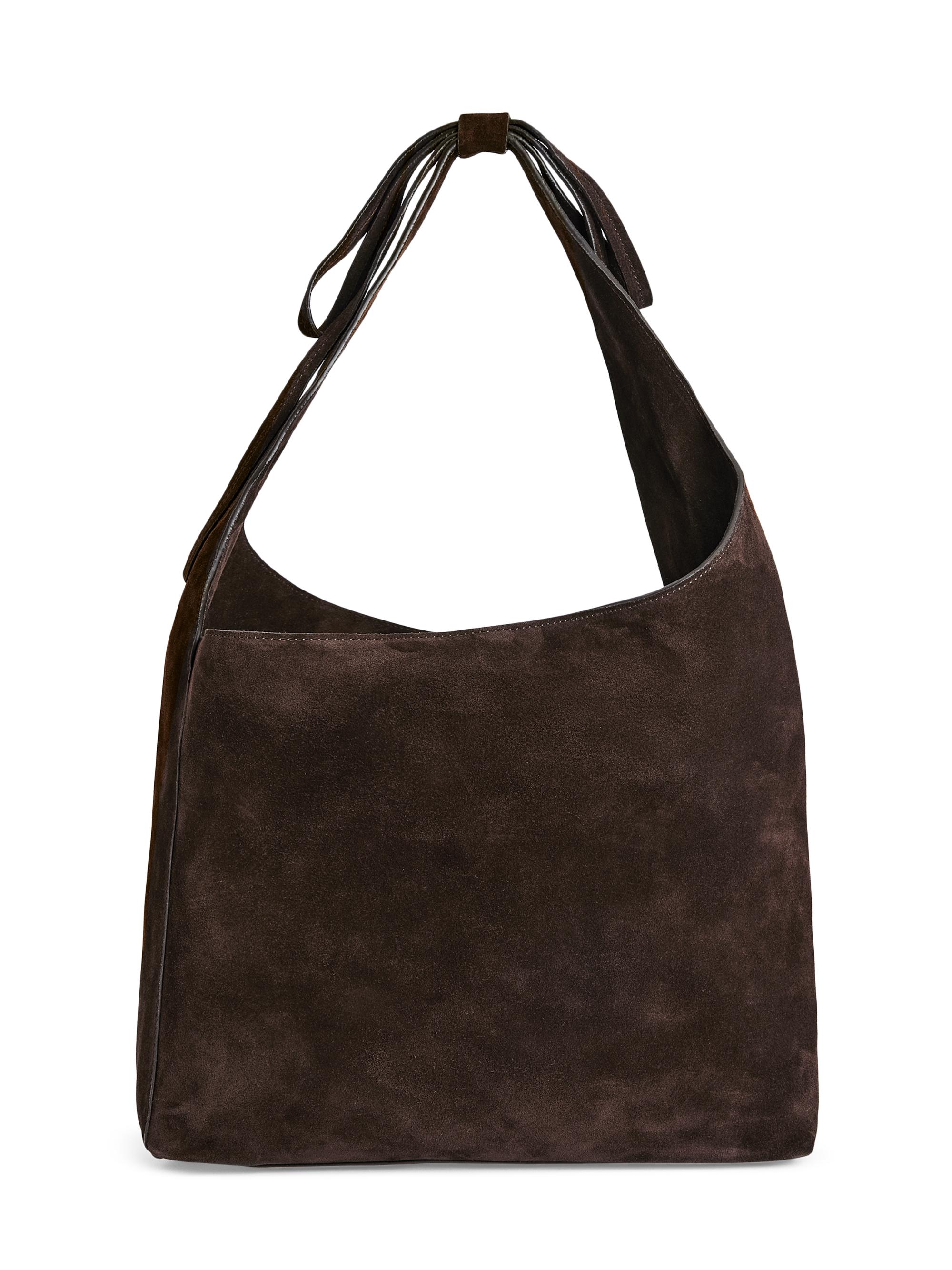 Reformation Women's  Vittoria Suede Tote Bag - Boss Brown