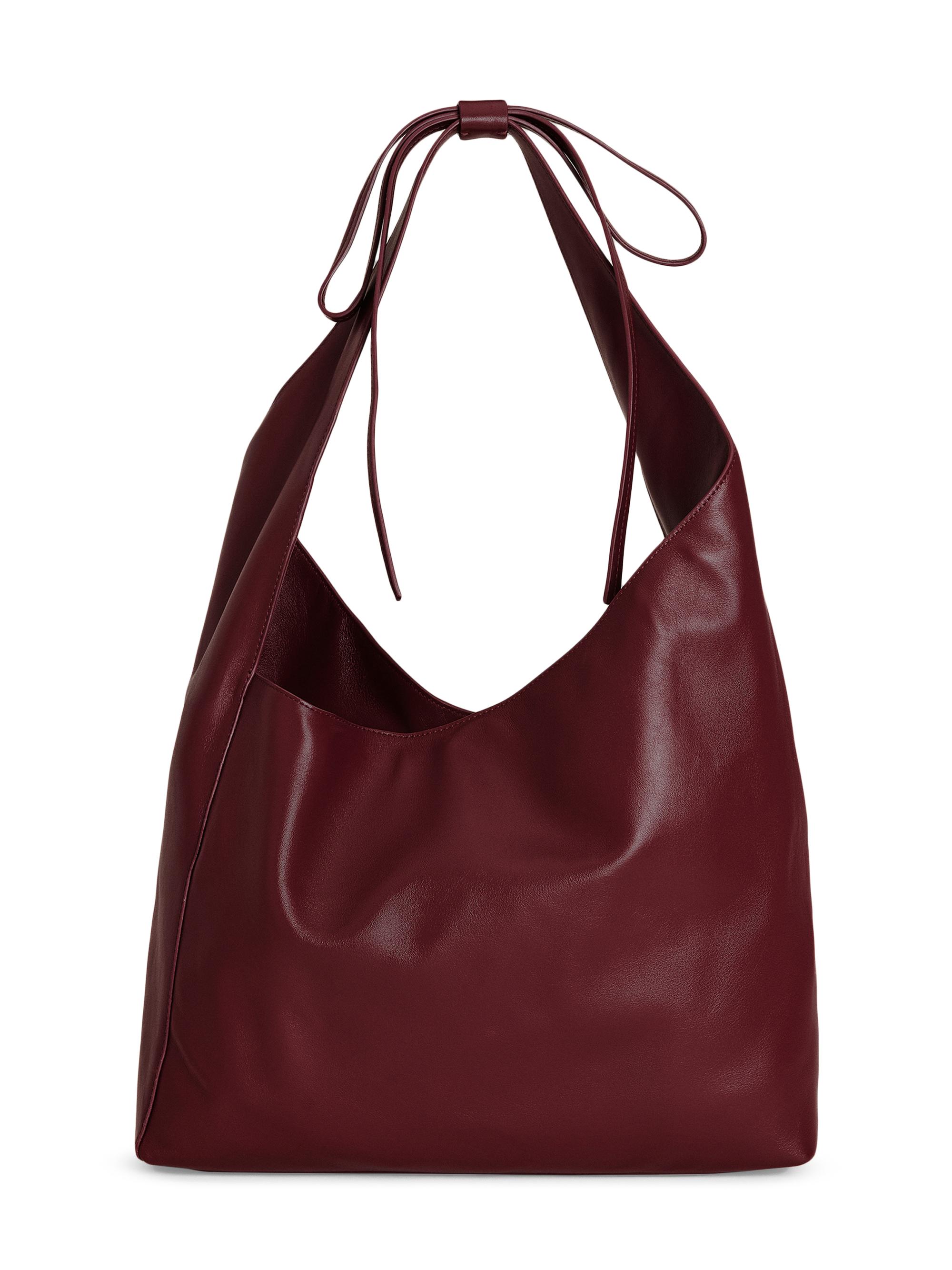 Reformation Women's  Vittoria Leather Tote Bag - Burgundy