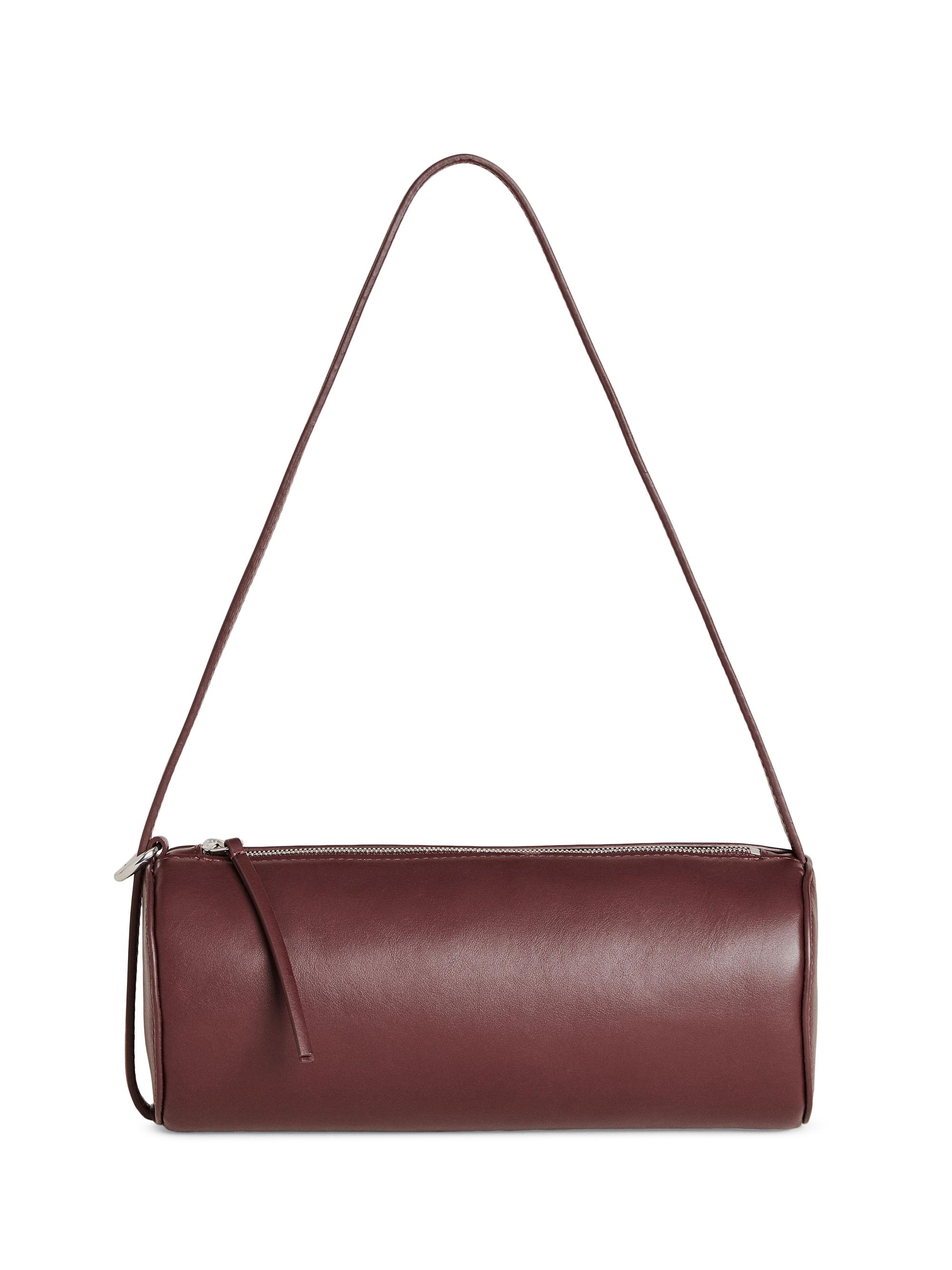 Reformation Women's Simona Leather Cylinder Shoulder Bag - Ruby