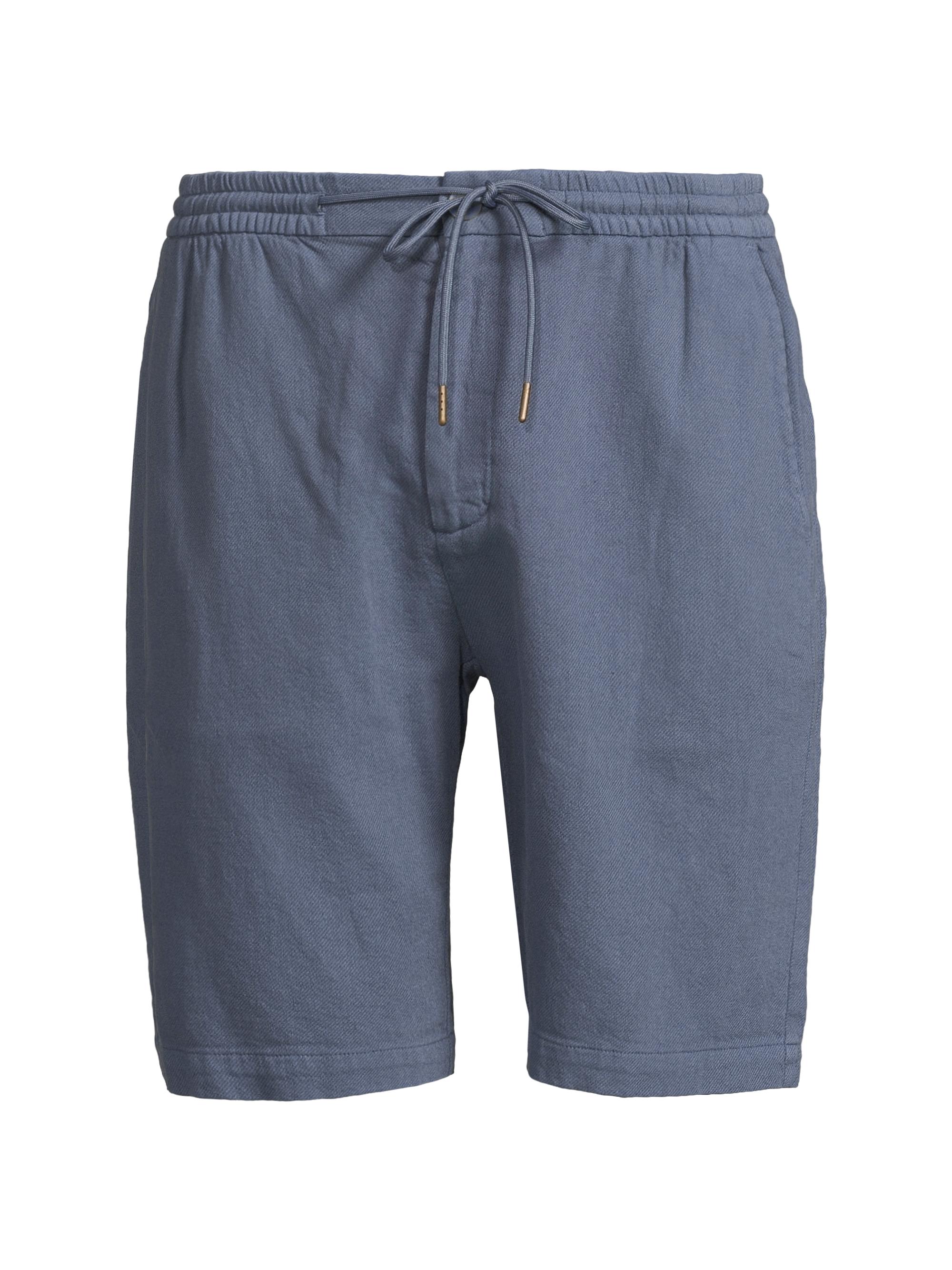 Rails Men's Archer Cotton-Linen Long Shorts - Washed Blue