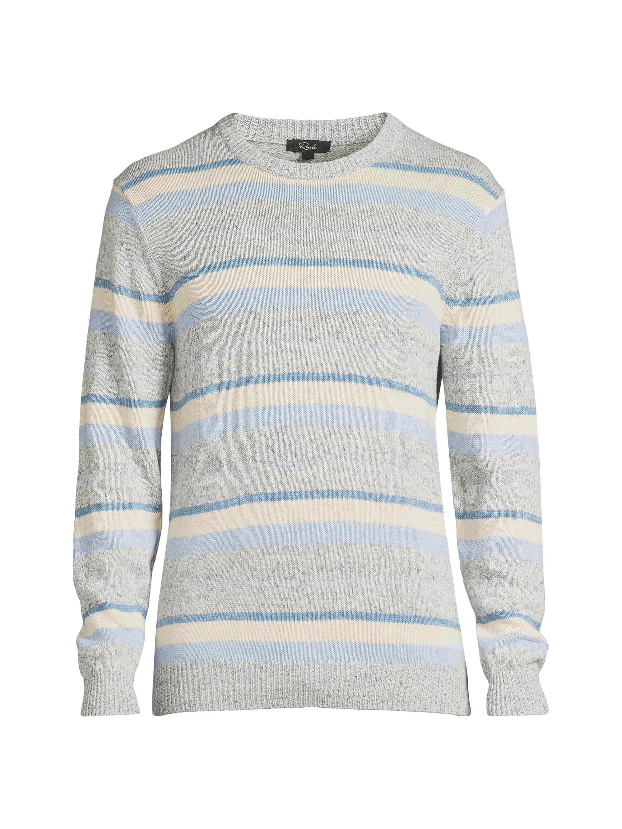 Rails Men's Olsen Striped Crewneck Sweater - Blue Stripe