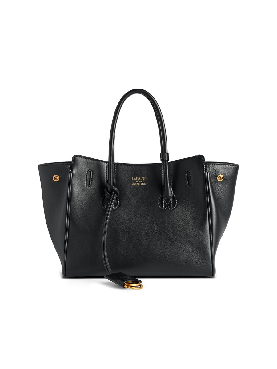 トートバッグ BALENCIAGA Grey Leather Small Carry All Hampton Shopping Bag Women's Hampton Carry All Bag Mini in Grey | Balenciaga US