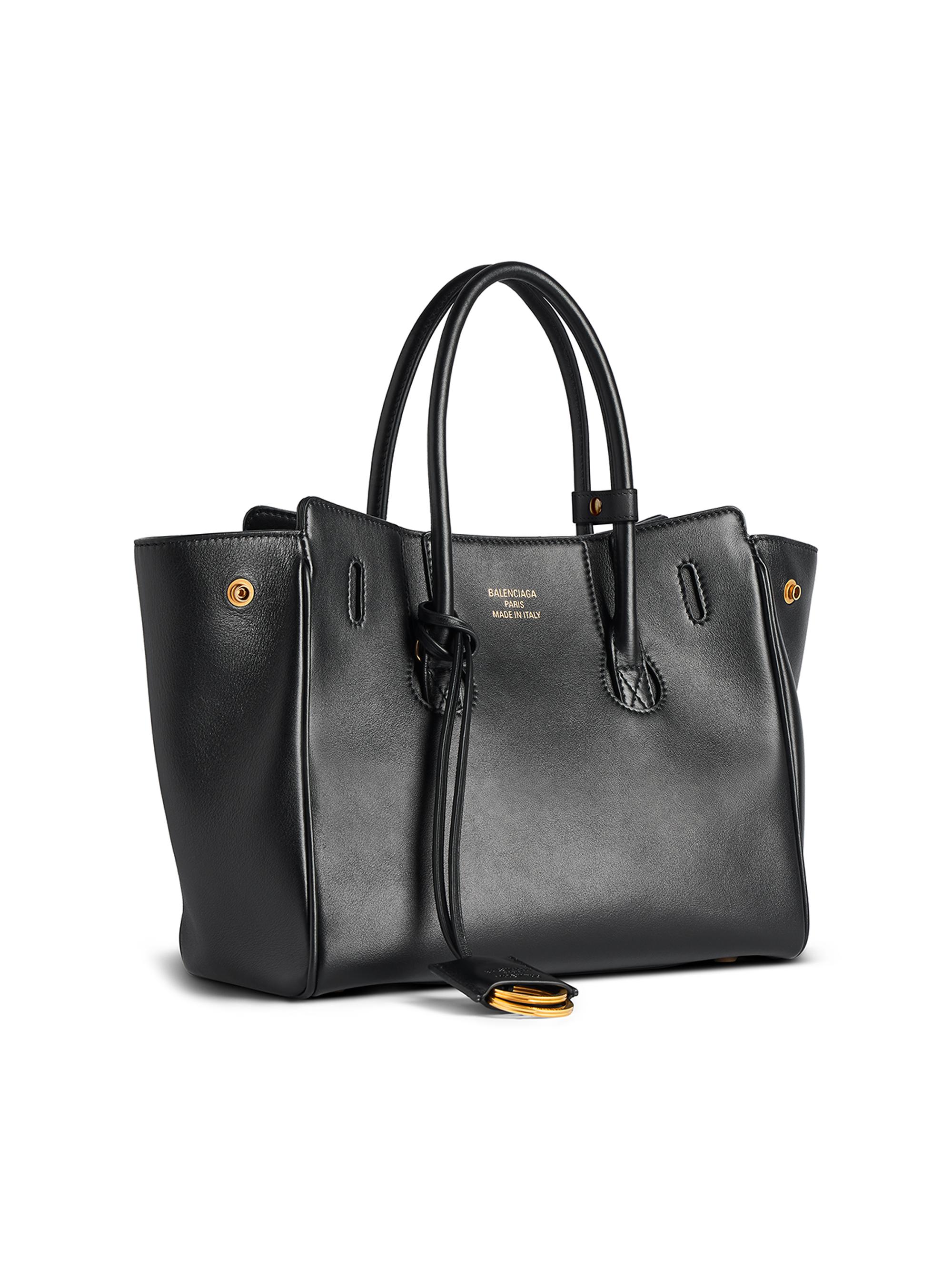 BALENCIAGA】ミニハンプトンレザートップハンドルバッグ BALENCIAGA