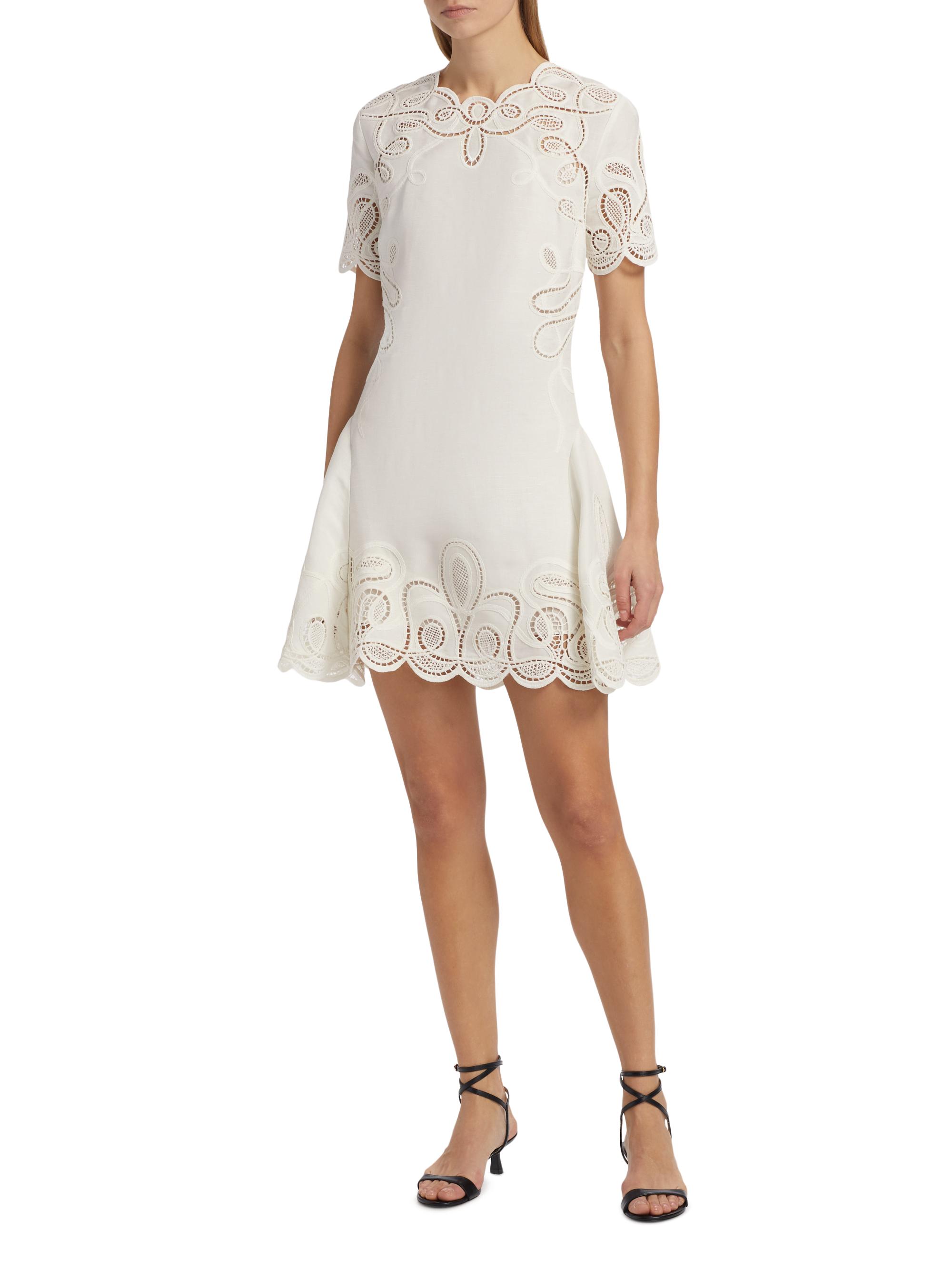 SIMKHAI Morrigan Linen-Blend Minidress | Saks Fifth Avenue