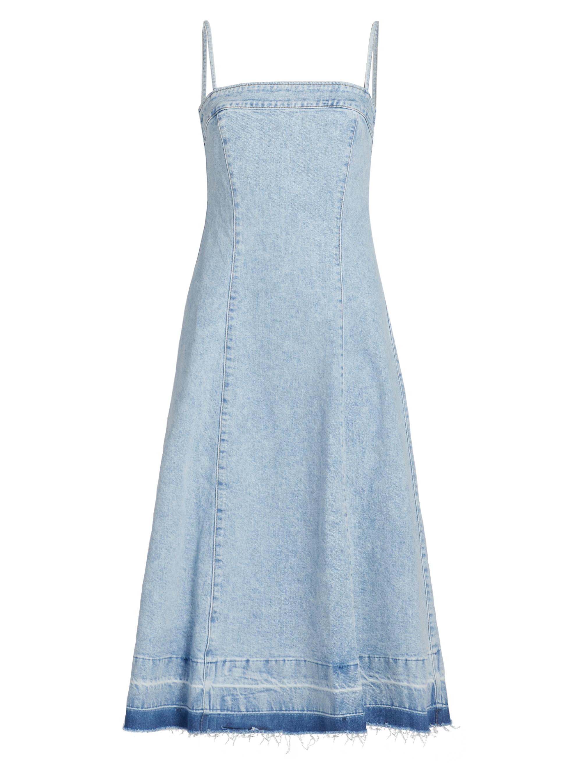 SIMKHAI Women's Clarissa Denim A-Line Midi-Dress - Del Mar