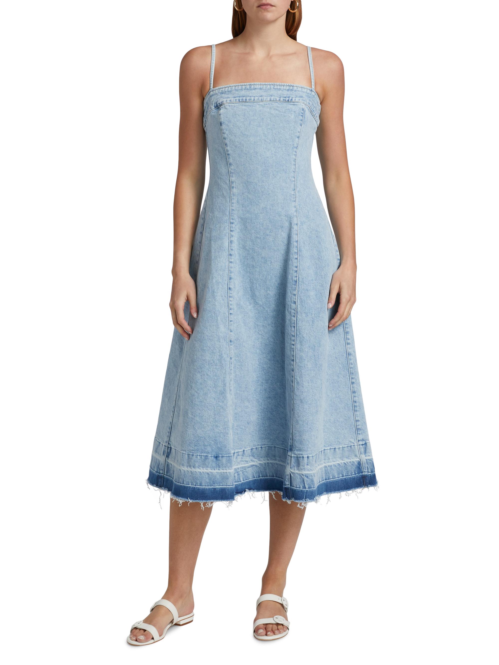 white christmas dresses Simkhai - Eleodra Mini Dress - Zanpa Denim main image 0