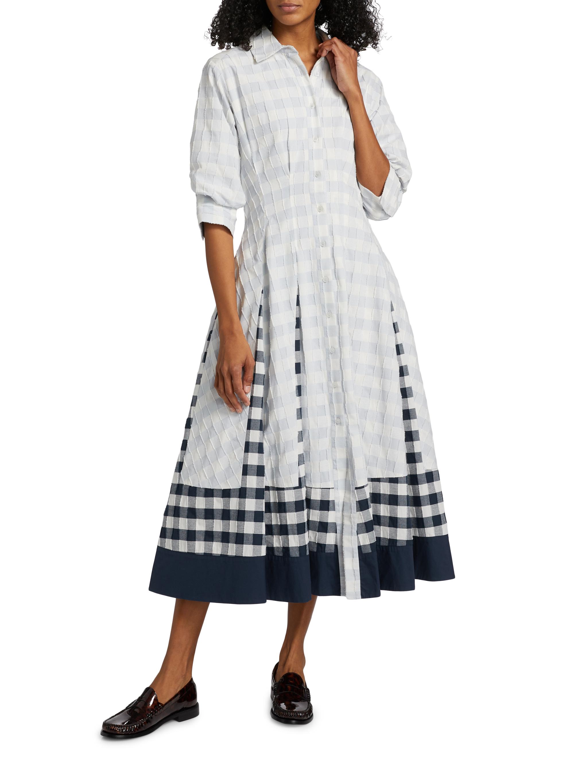 SIMKHAI Jazz Pintuck Midi-Dress | Saks Fifth Avenue