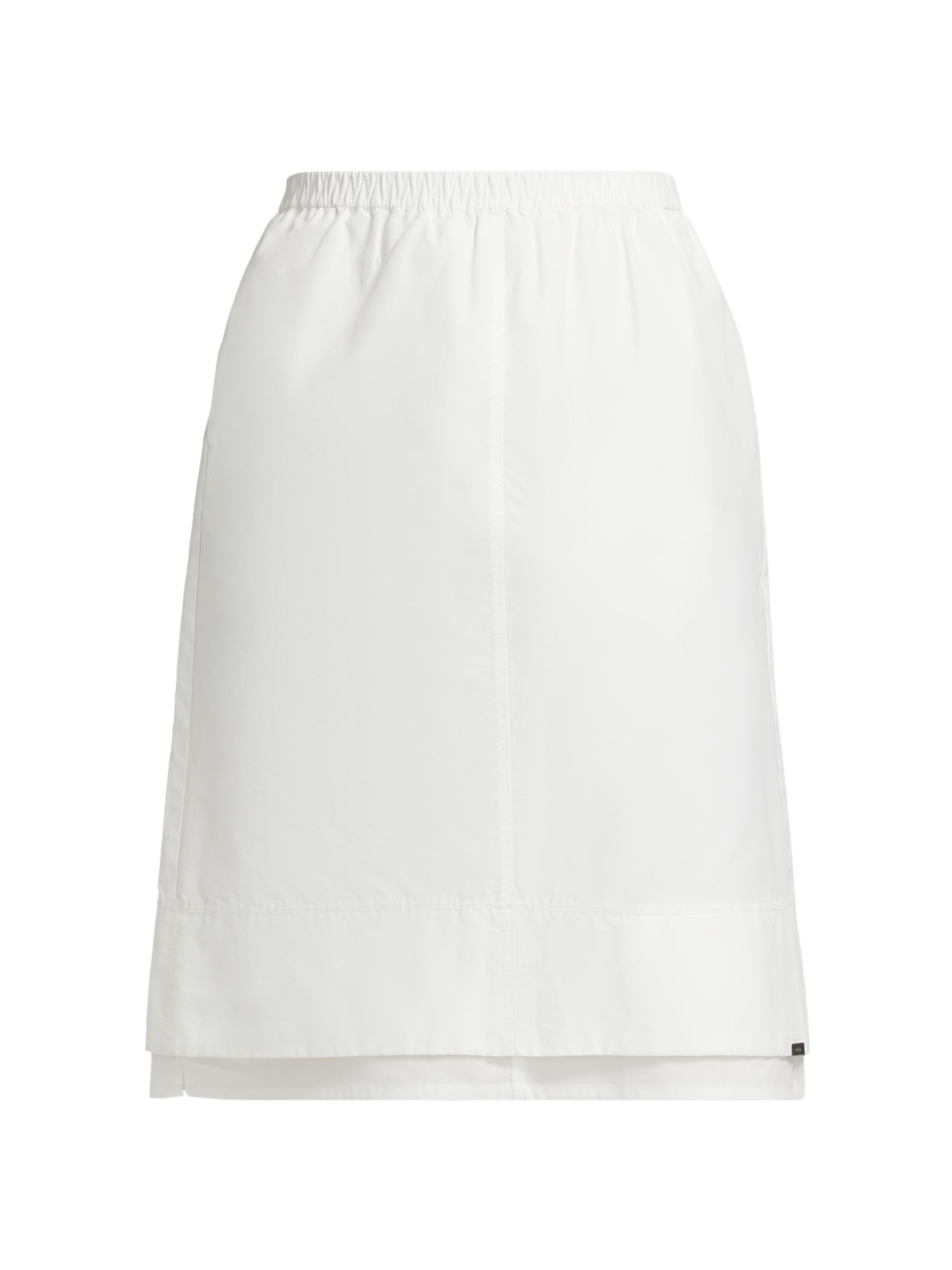 SIMKHAI Women's Aubria Layered Cotton-Nylon Skirt - White