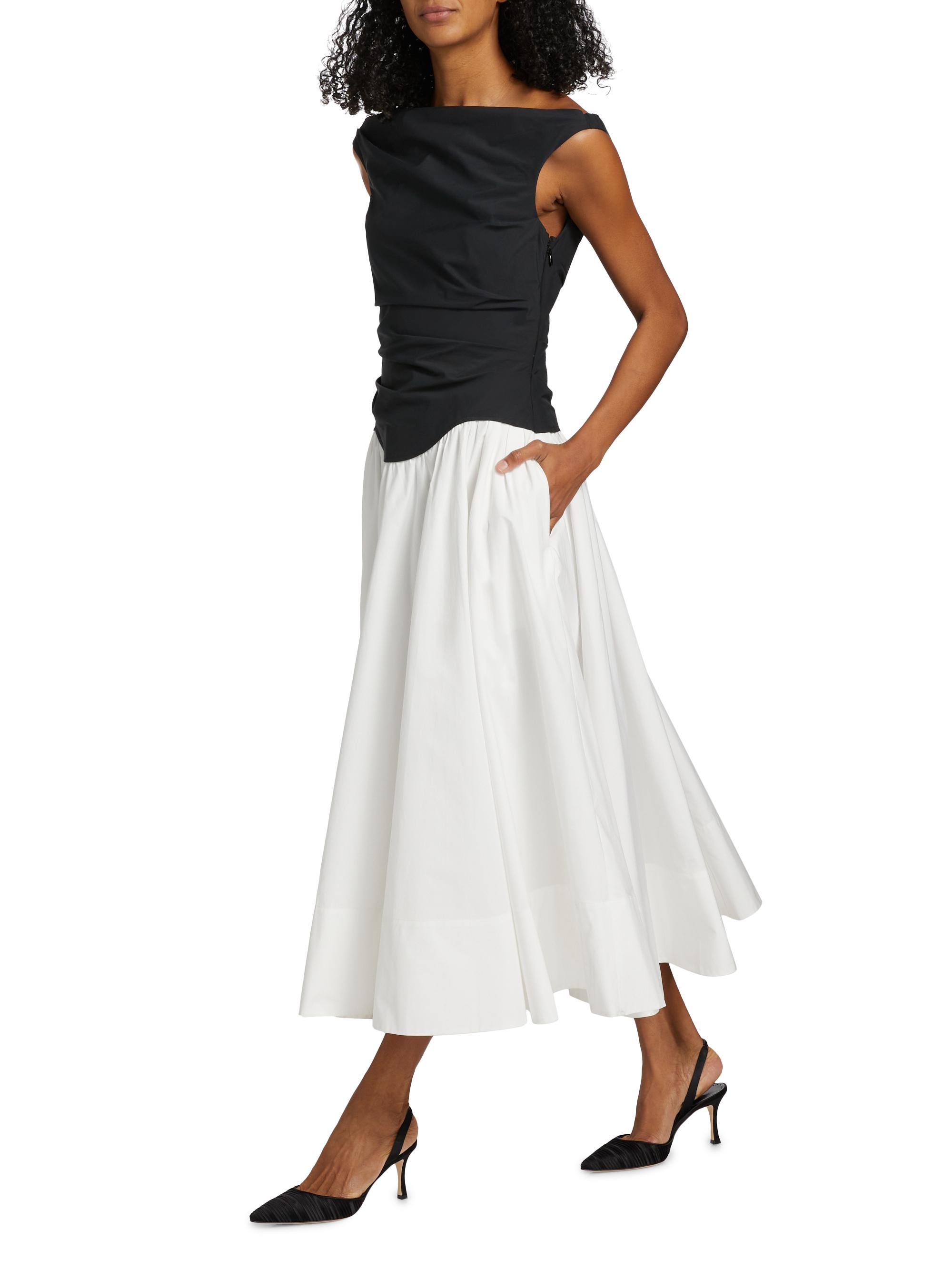 cersei cotton midi dress SIMKHAI Cersei Off-the-Shoulder Midi-Dress