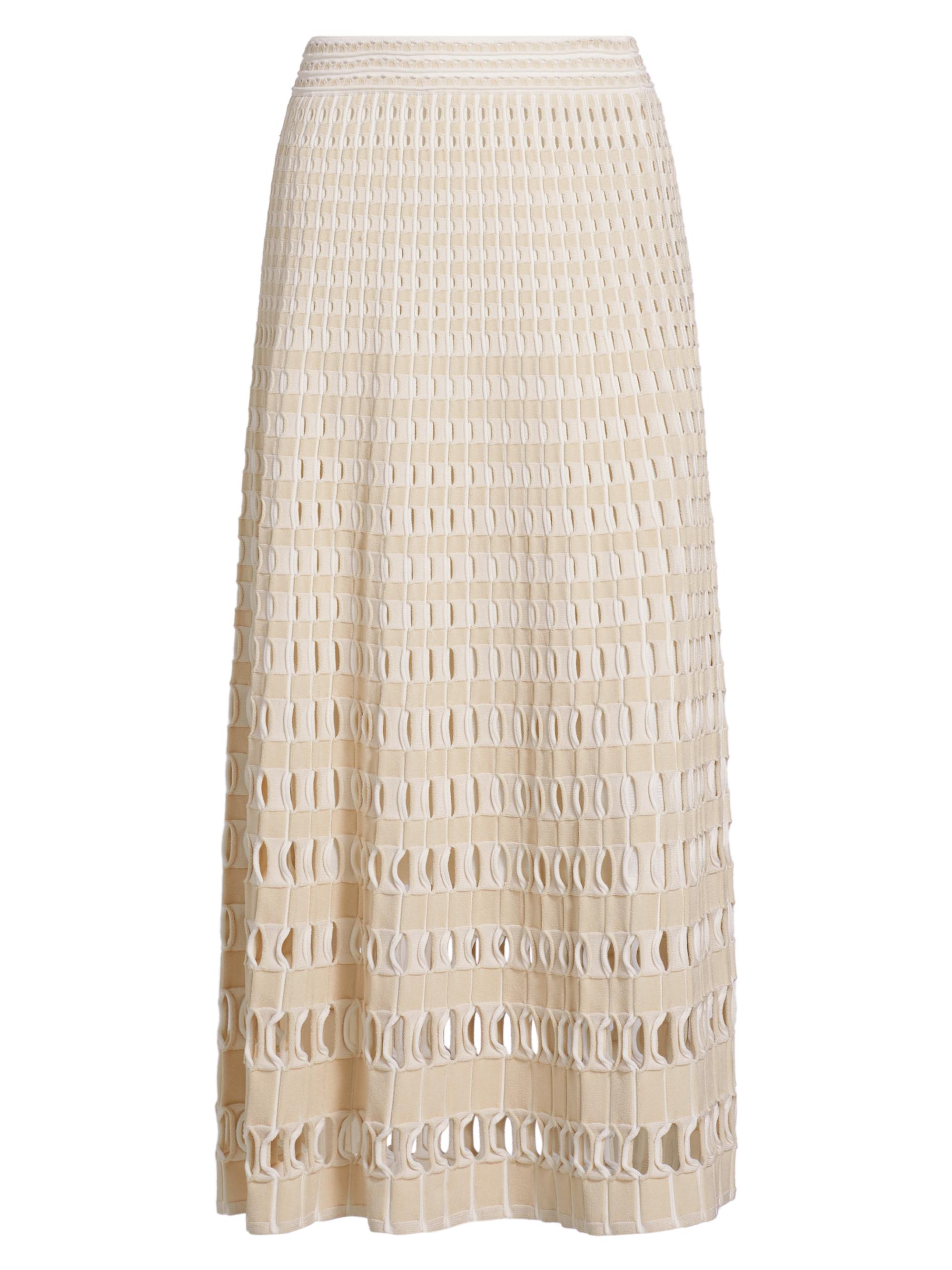 SIMKHAI Women's Larken Knit Midi-Skirt - Chocolate