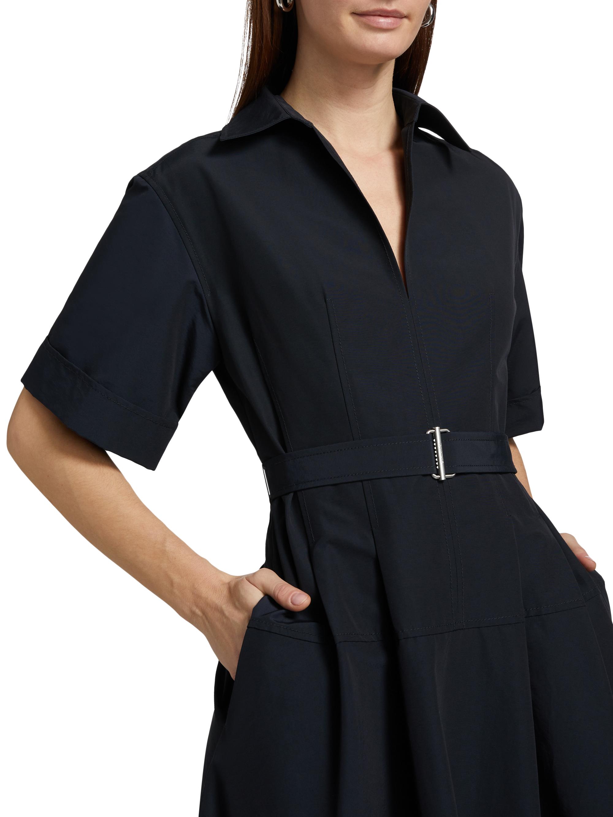 knee length dresses for ladies Deanna One-Shoulder Ruffle Midi Dress Floral Blue main image 1