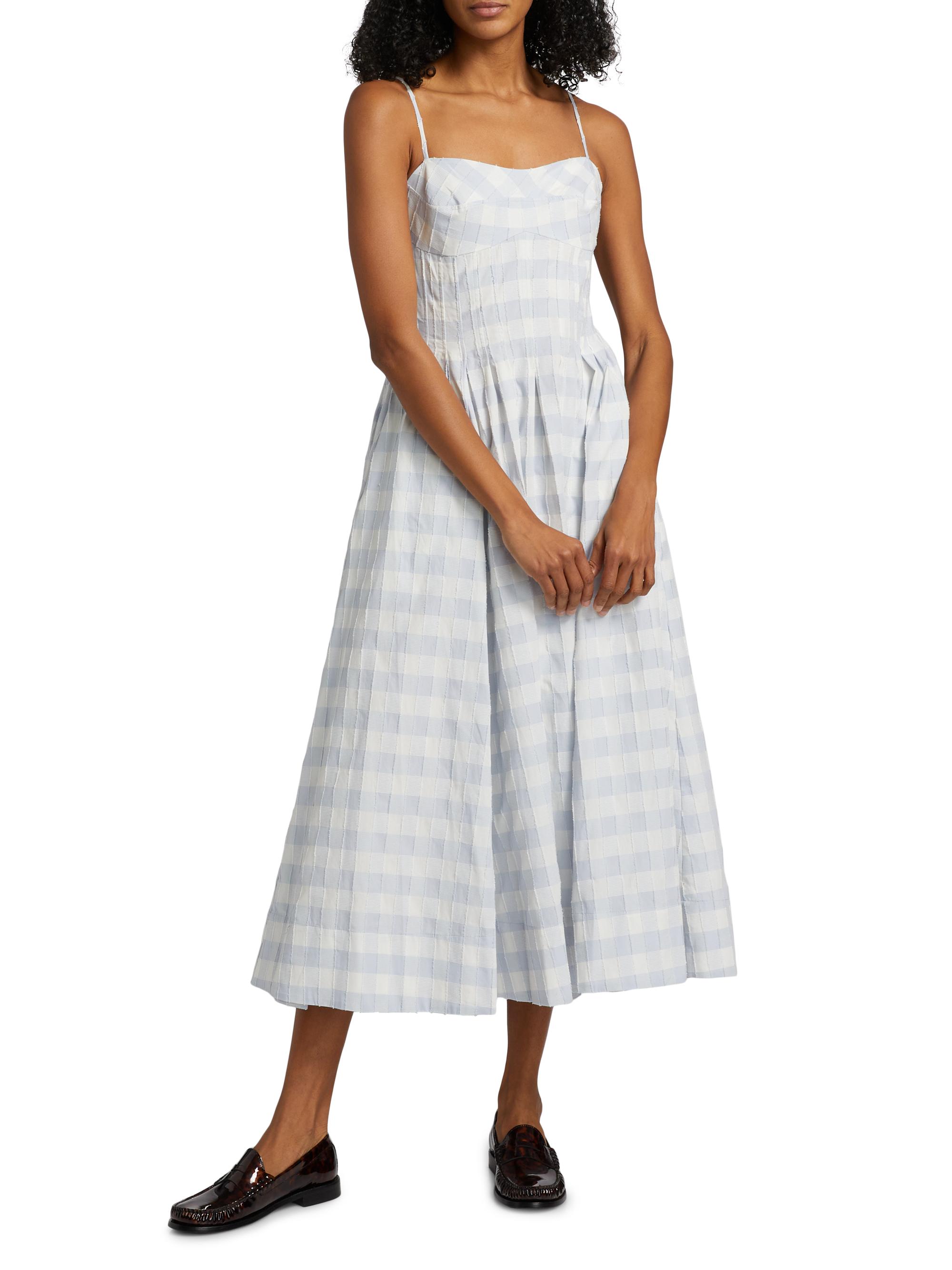 Kittiya Gingham Midi-Dress