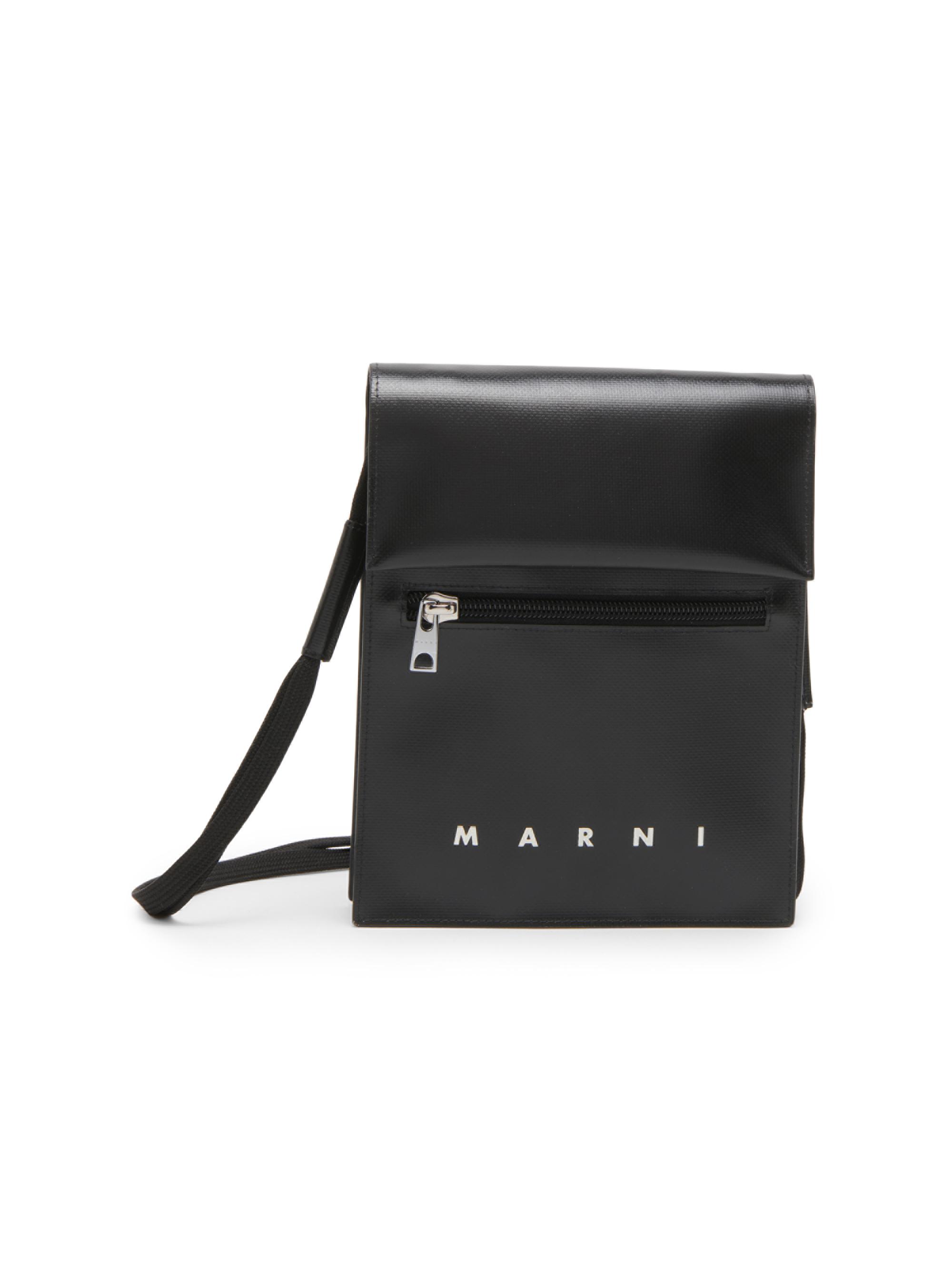 Marni Men's Logo-Printed Shoulder Bag - Black