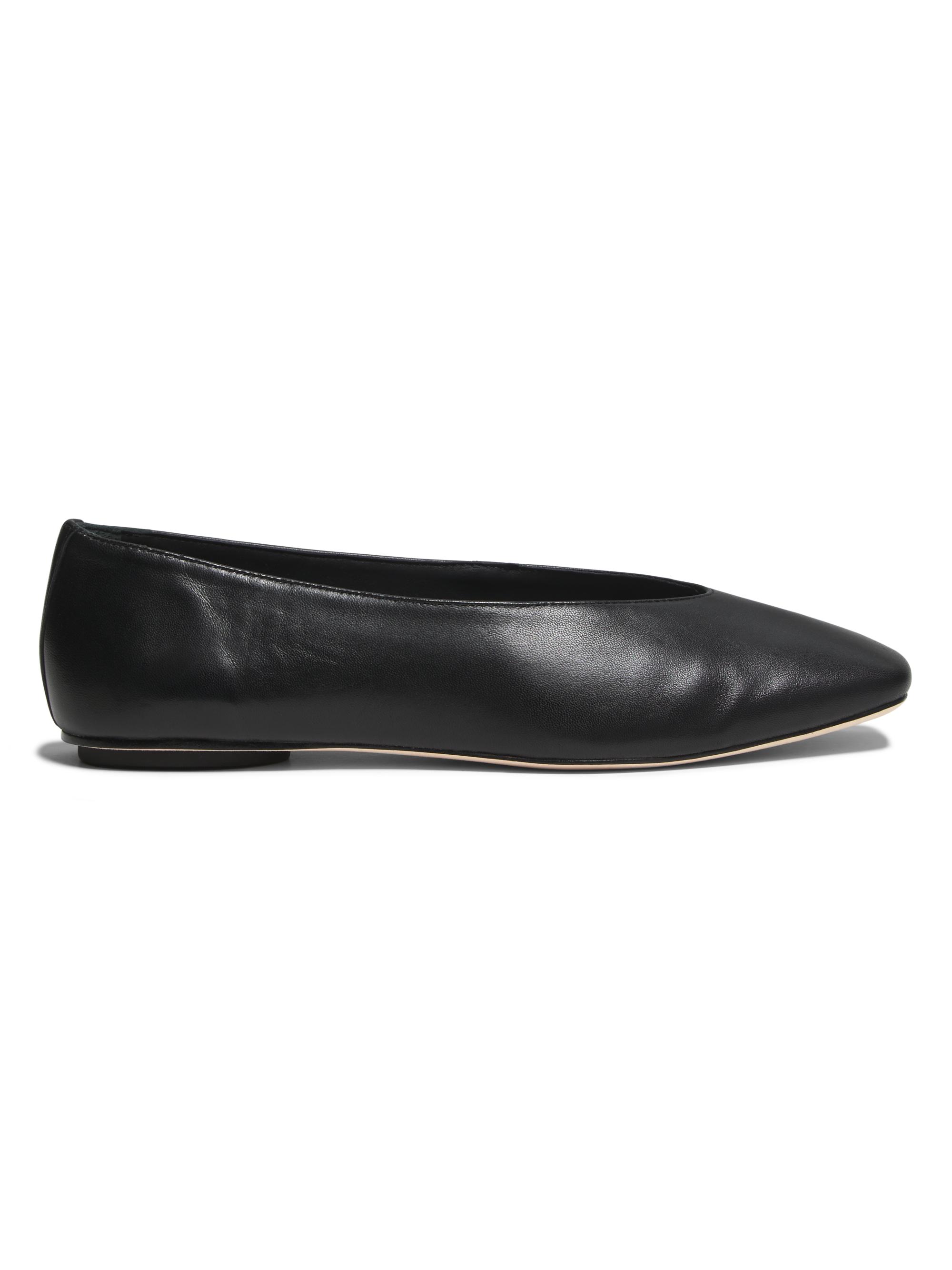 Toteme Asymmetric Leather Ballerina Flats | Saks Fifth Avenue