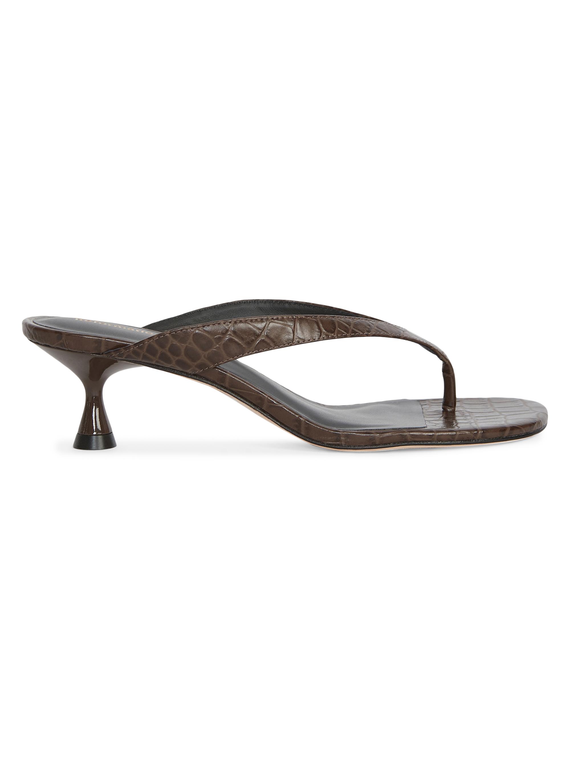 LOEWE Toy Panta 45MM Leather Mule Slides | Saks Fifth Avenue
