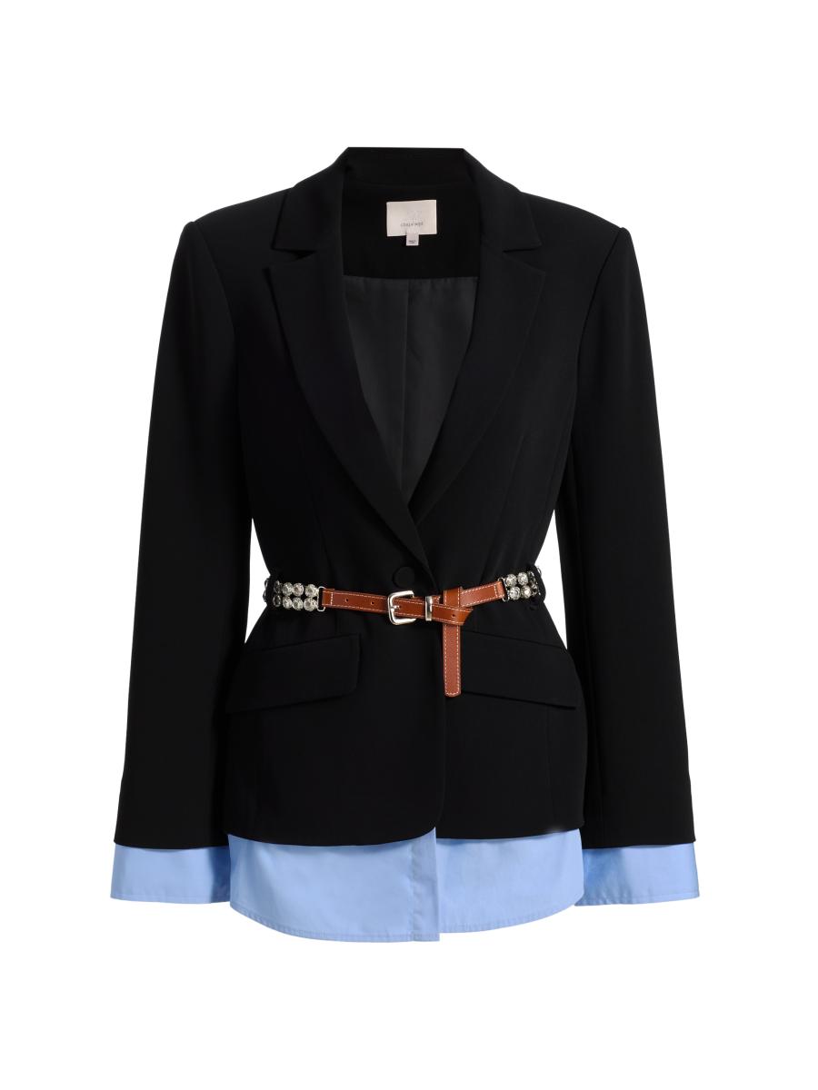 ジャケット・アウター SENEE waist belt tailored jacket Cinq à Sept Vittoria Belted Jacket | Saks Fifth Avenue