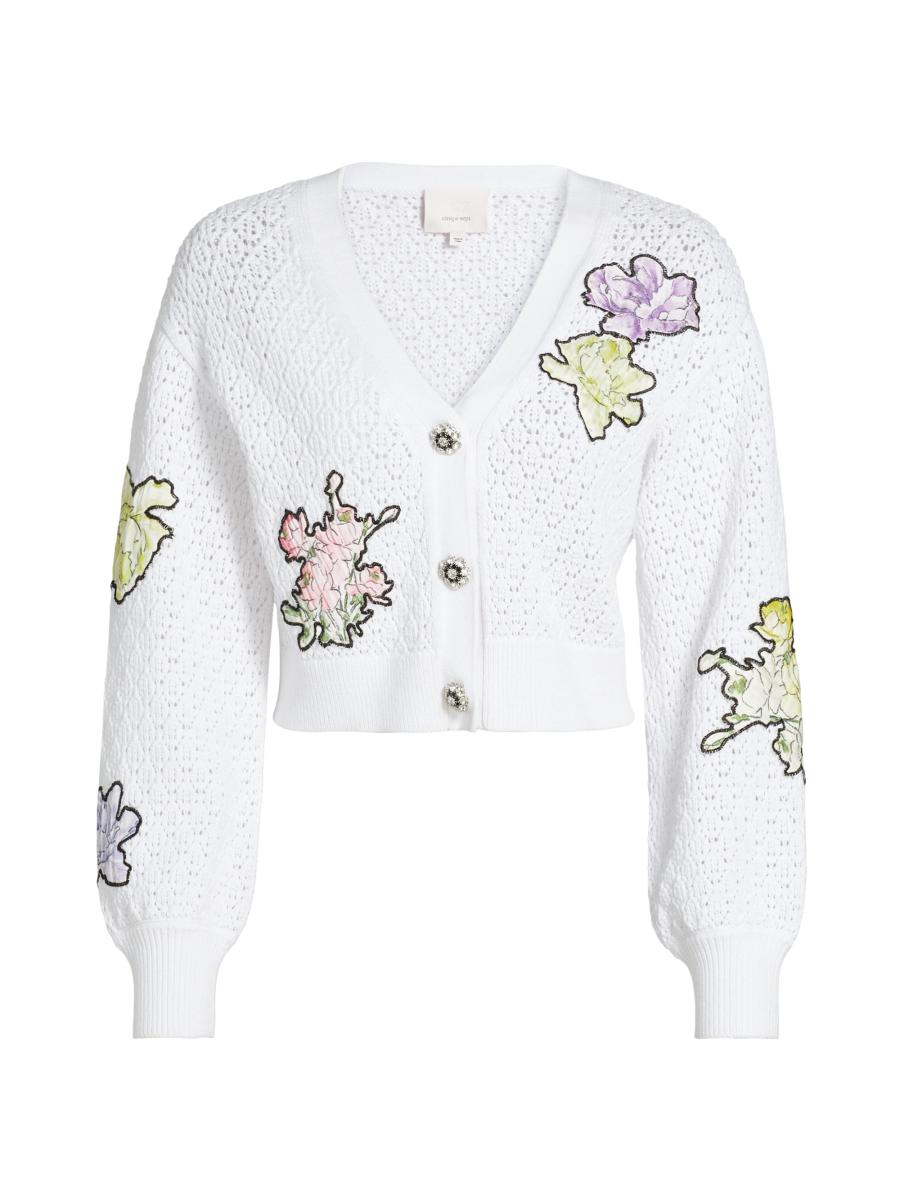Cinq à Sept Opal Embroidered Cardigan | Saks Fifth Avenue