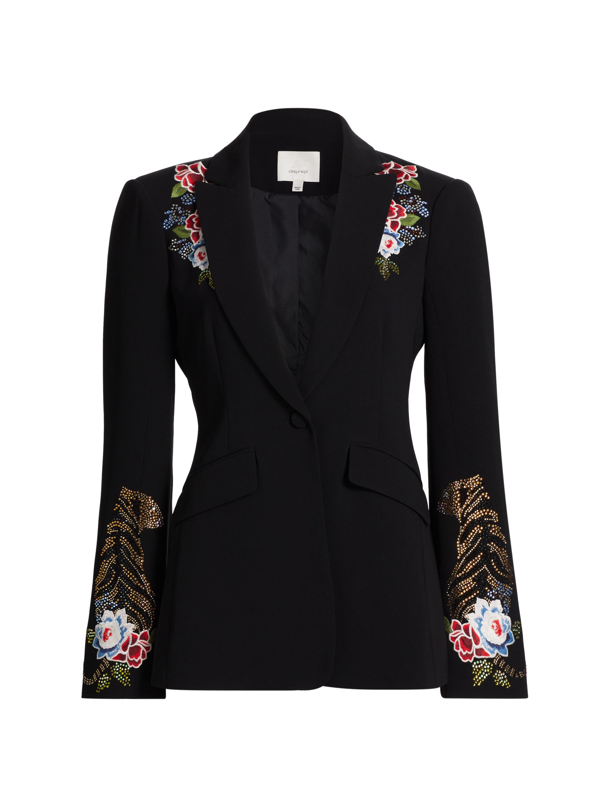 CINQ A SEPT Women's Le Beau Tigre Cheyenne Blazer - Black Multi