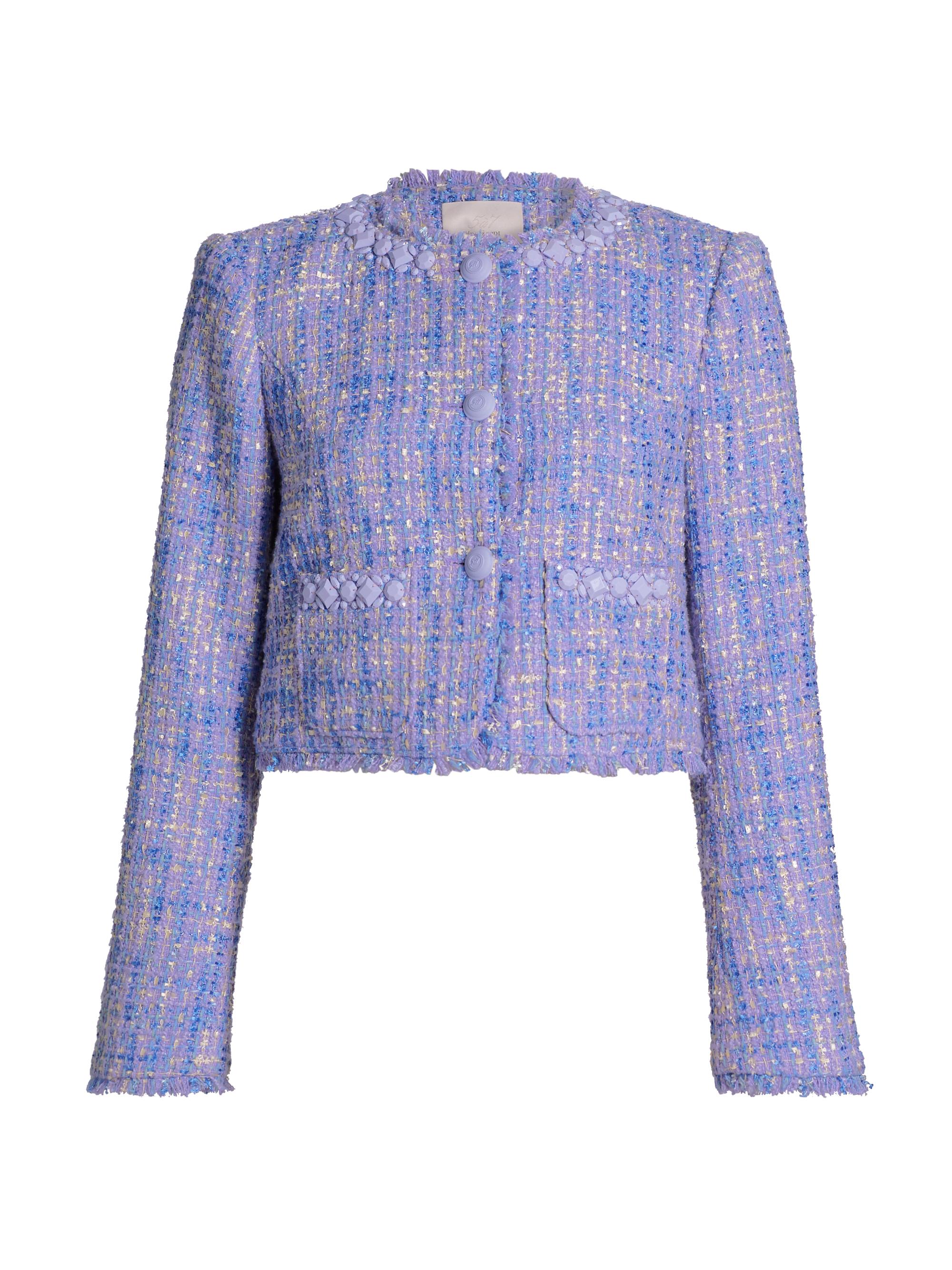 Cinq à Sept Women's Lucie Boucle Audette Jacket - Honey Lavender Multi