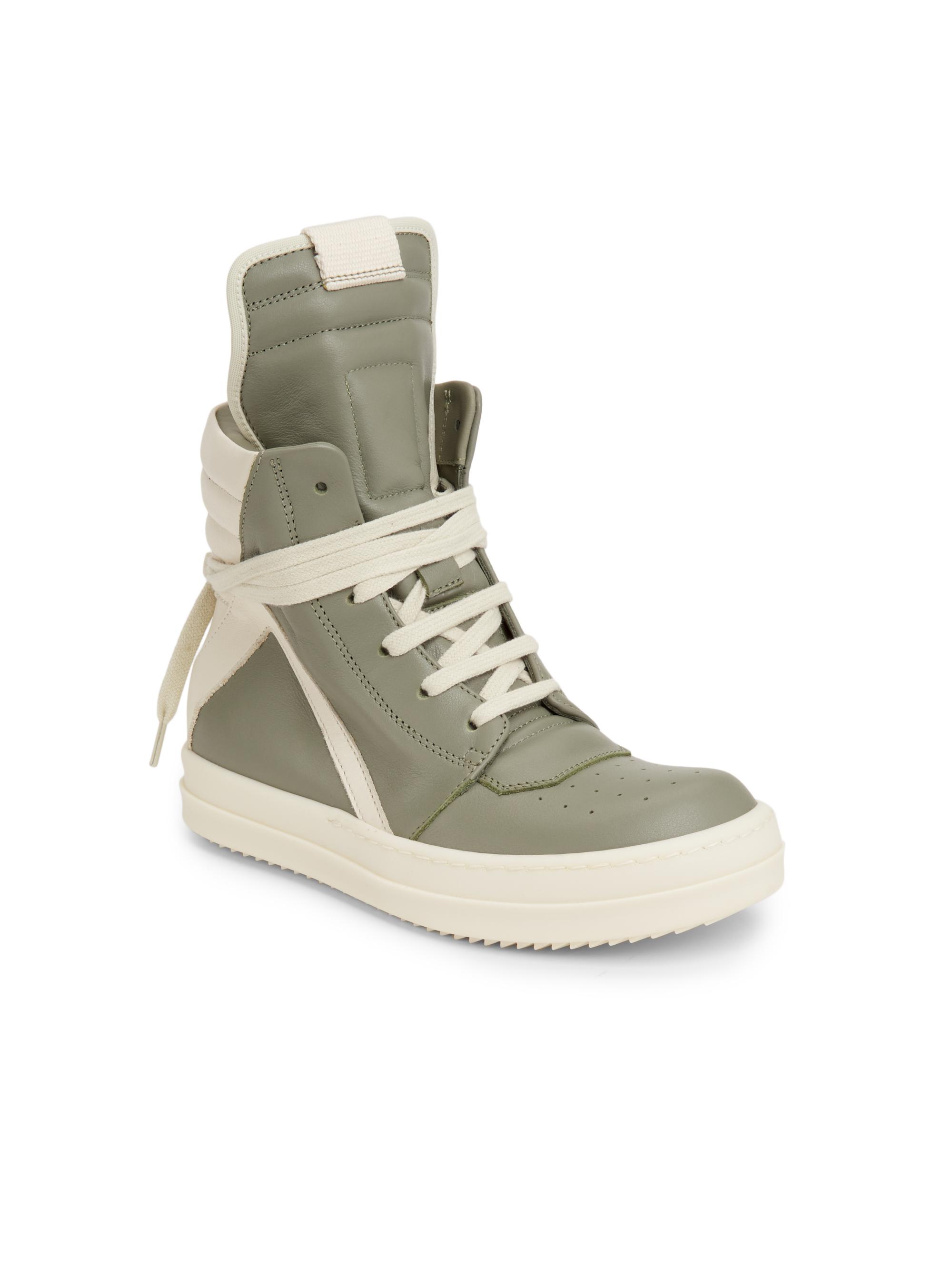 Rick Owens Little Kid's & Kid's Geobasket High-Top Sneakers | Saks