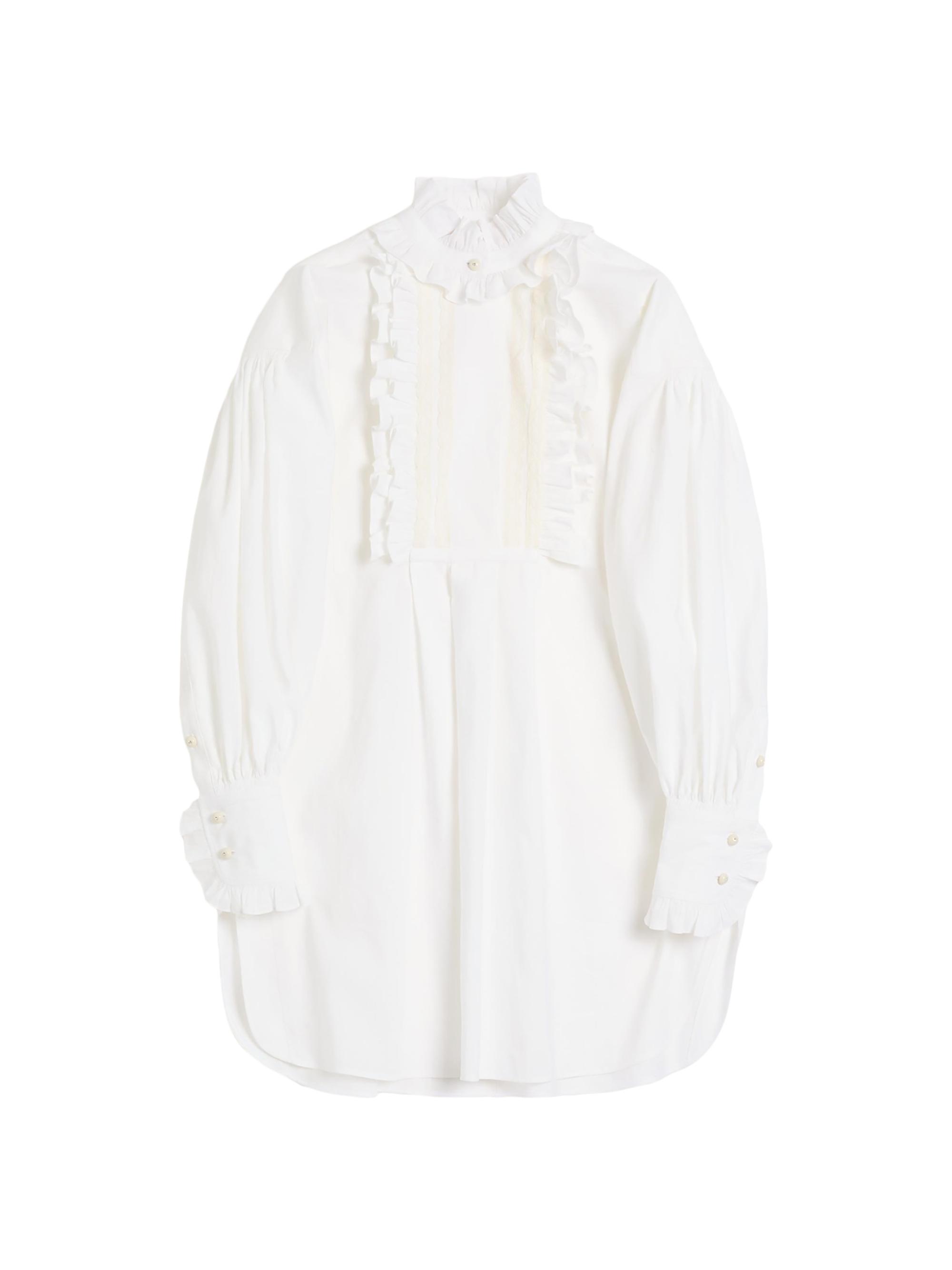 Valentino Garavani Women's Short Dress in Cotton and Linen - White