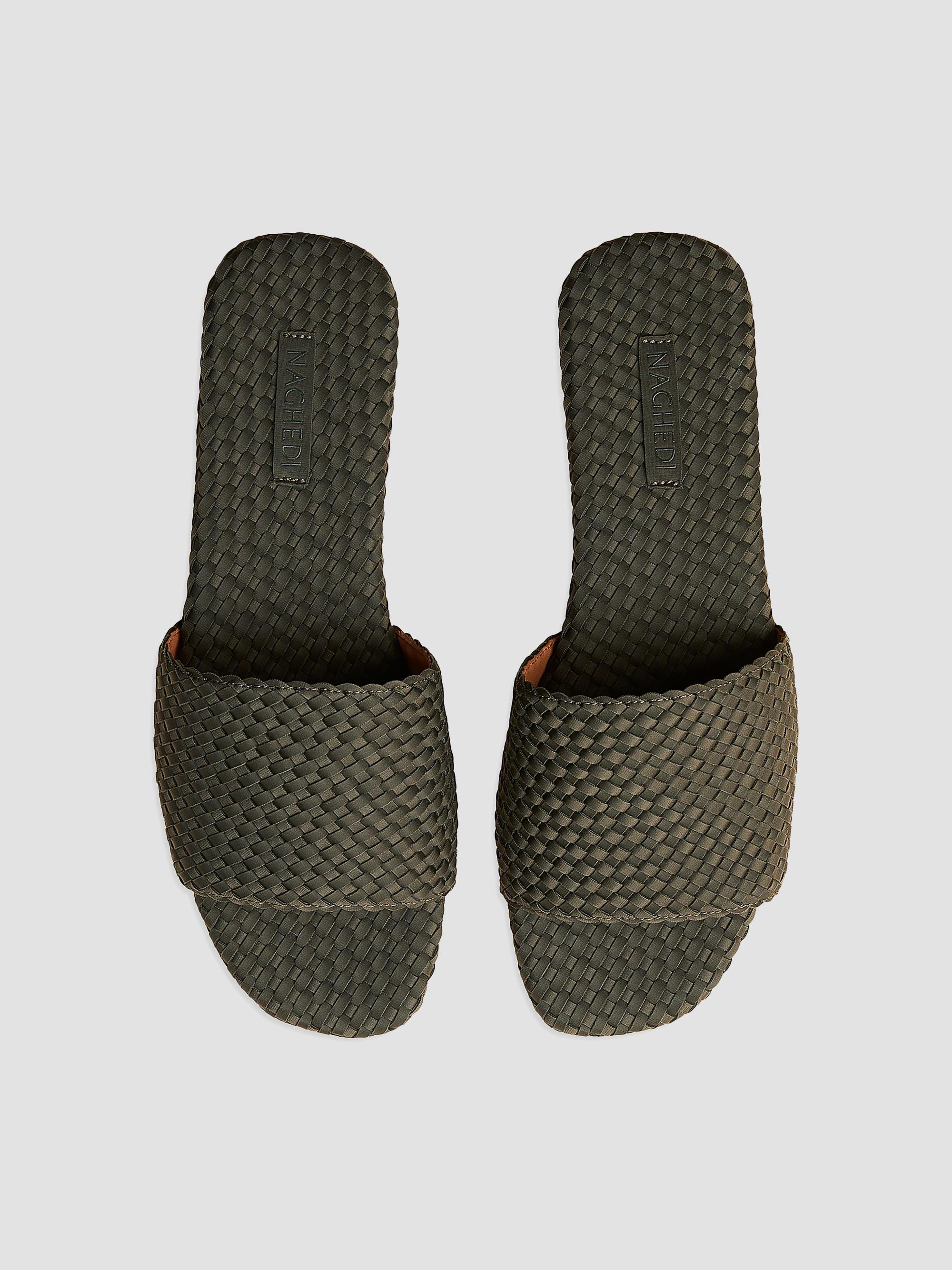 Naghedi Women's St. Barths Slide Sandals - Olive | Thumbnail 3