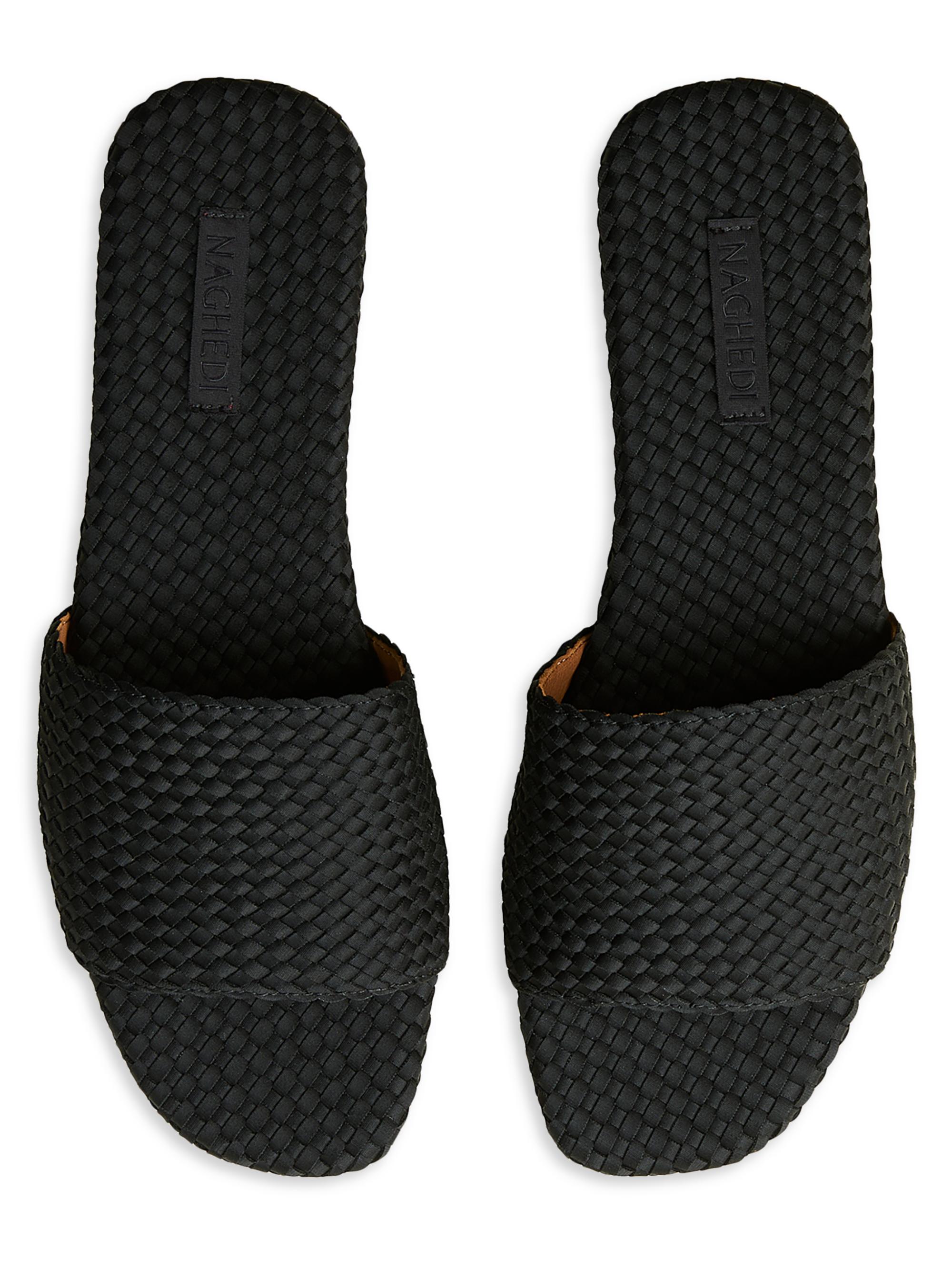 Naghedi Women's St. Barths Slide Sandals - Onyx | Thumbnail 3