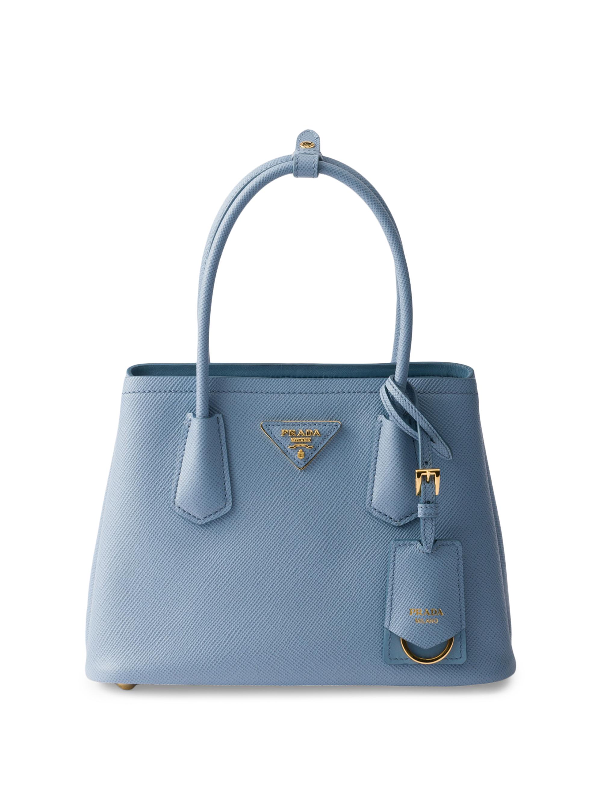 Prada Women's  Double Saffiano Leather Bag - Beige Khaki