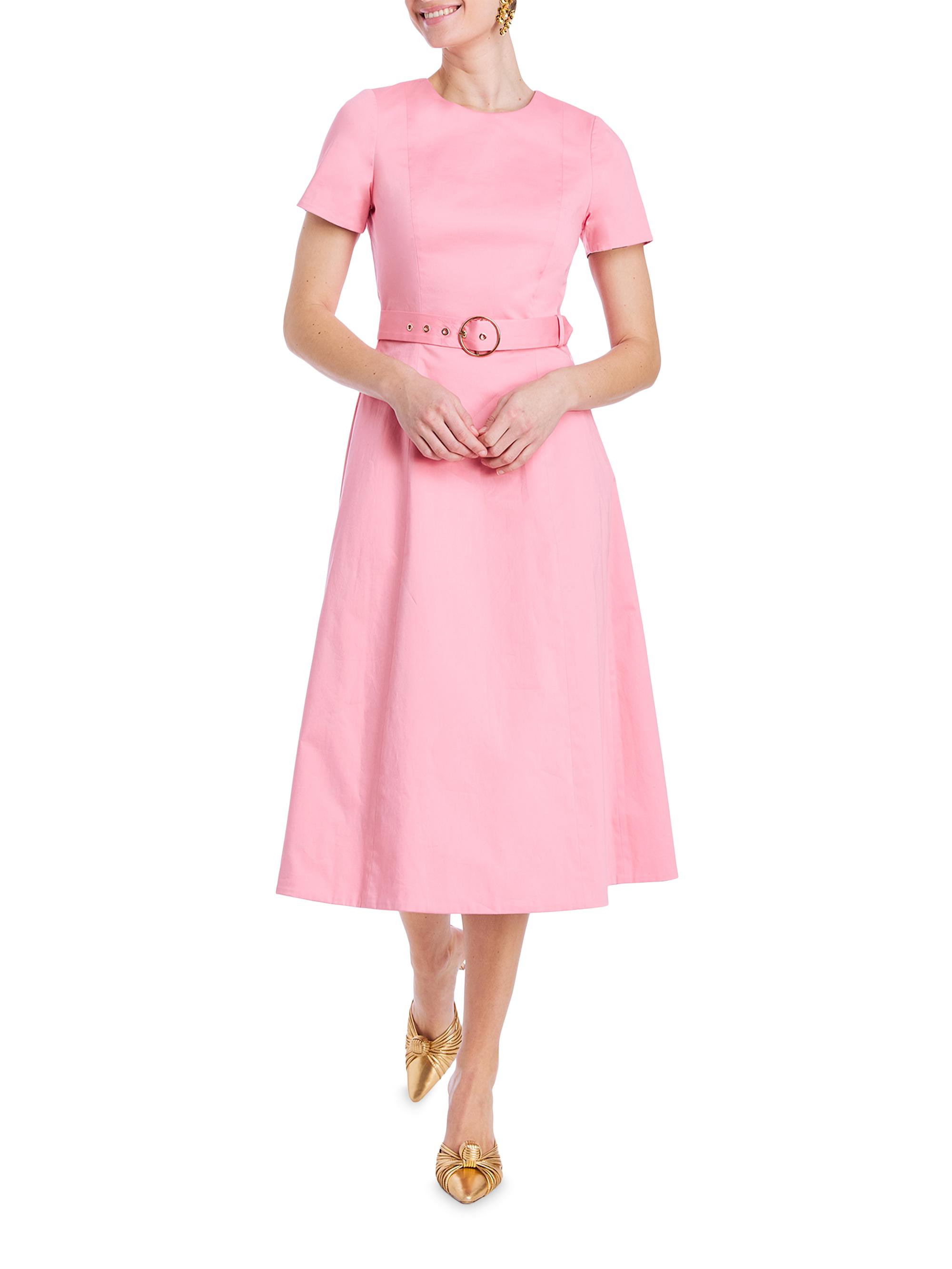 fitted off shoulder dress Ella Light Pink Off Shoulder Prom Dress - US 6