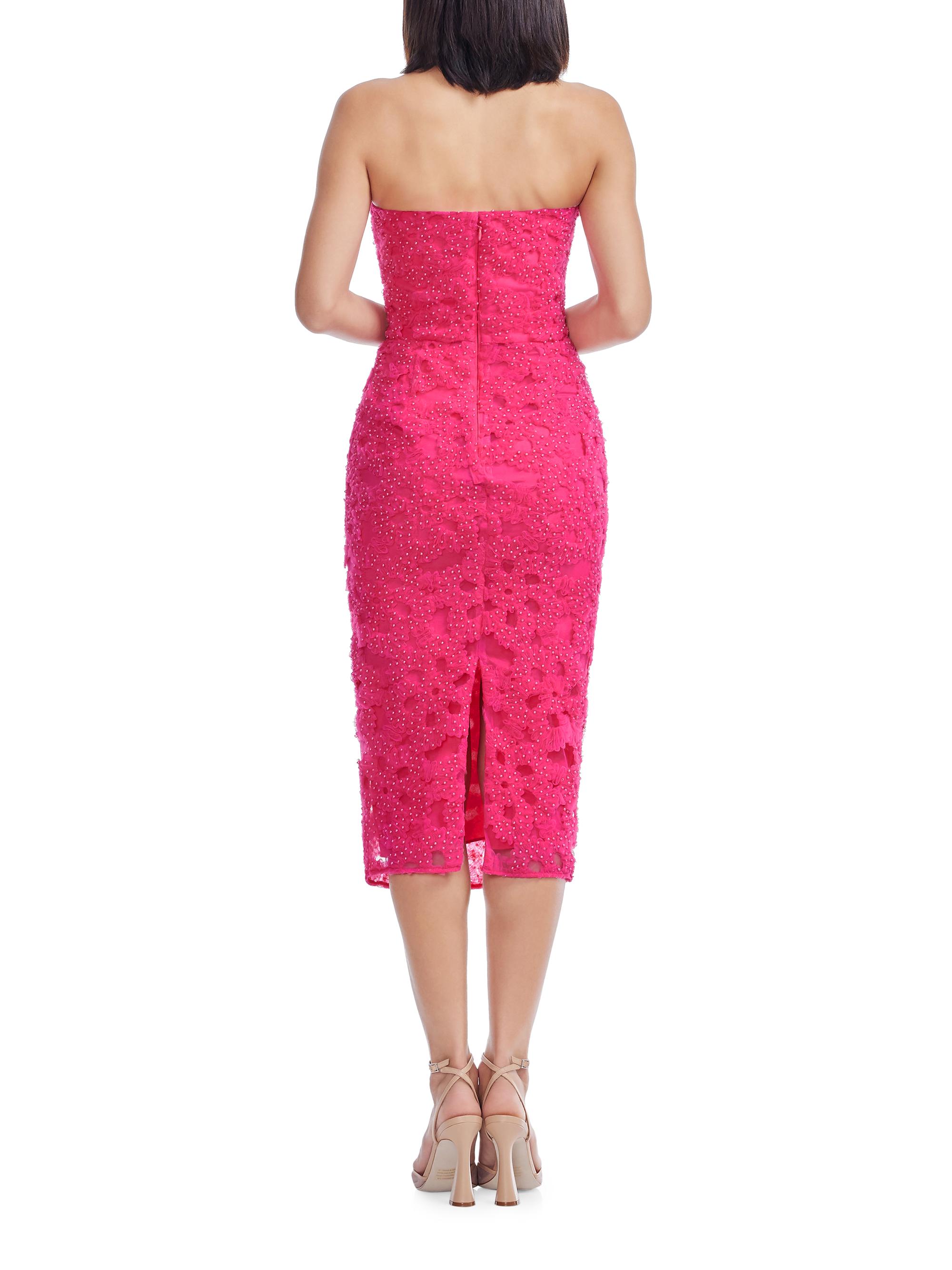Dress The Population Viviana Embellished Strapless Bustier Midi