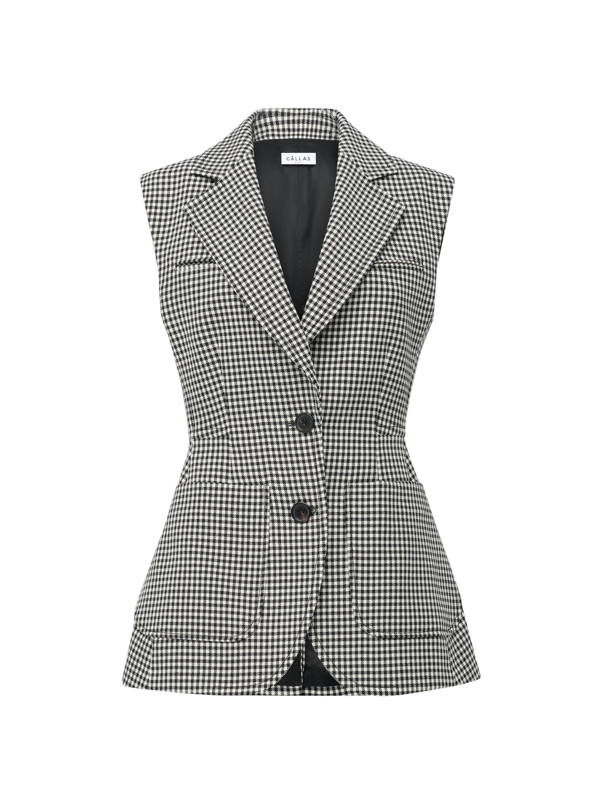 Callas Milano Women's Thandie Fitted Riding Vest - Black White