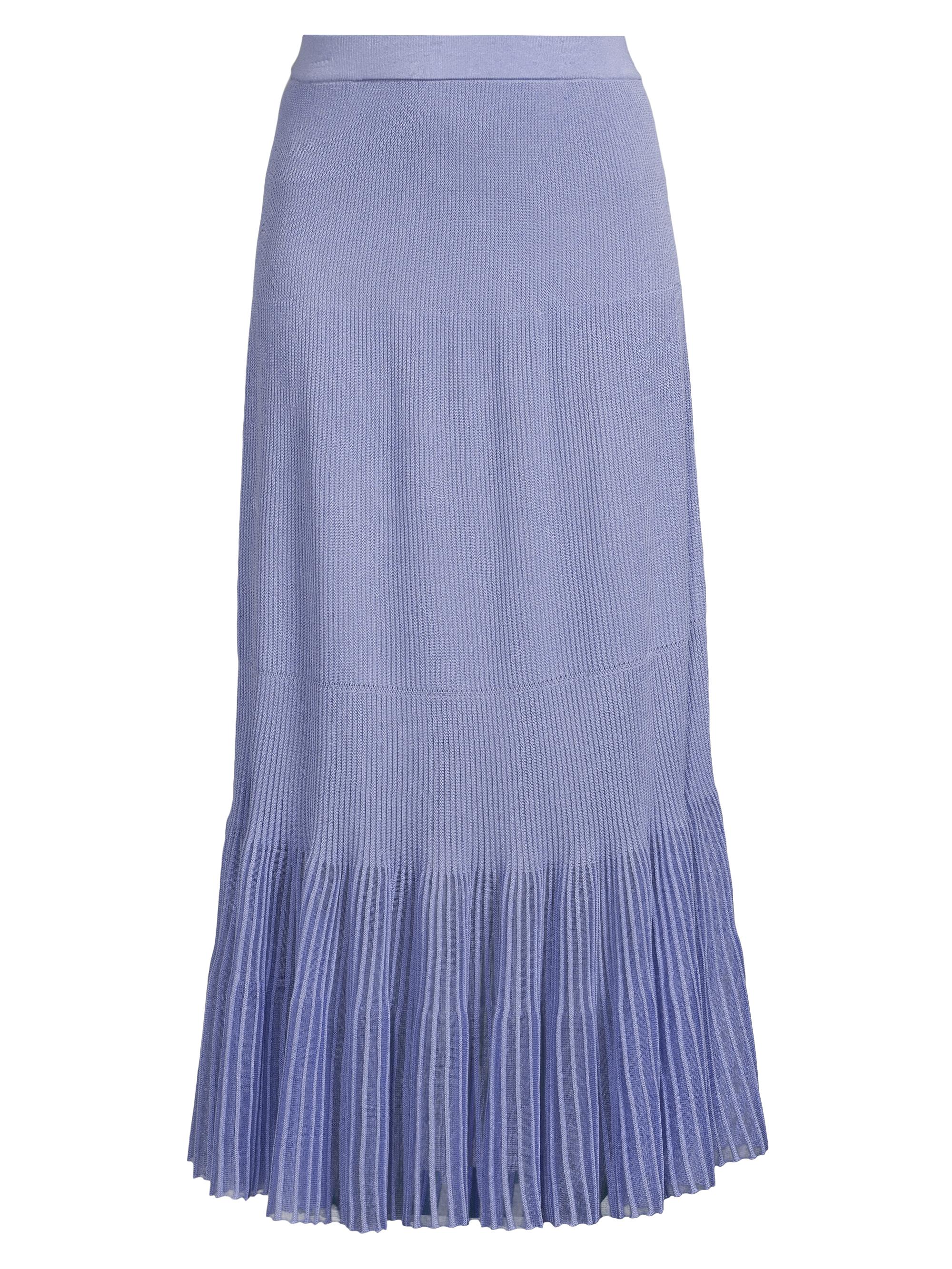 Misook Women's Rib-Knit Tiered Maxi Skirt - Viola