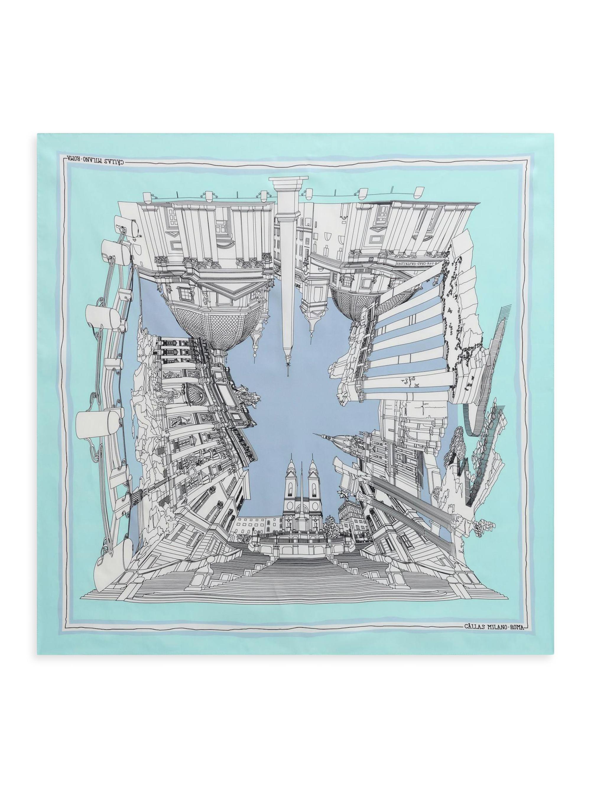 Callas Milano Women's Roma Rome Scarf - Turquoise
