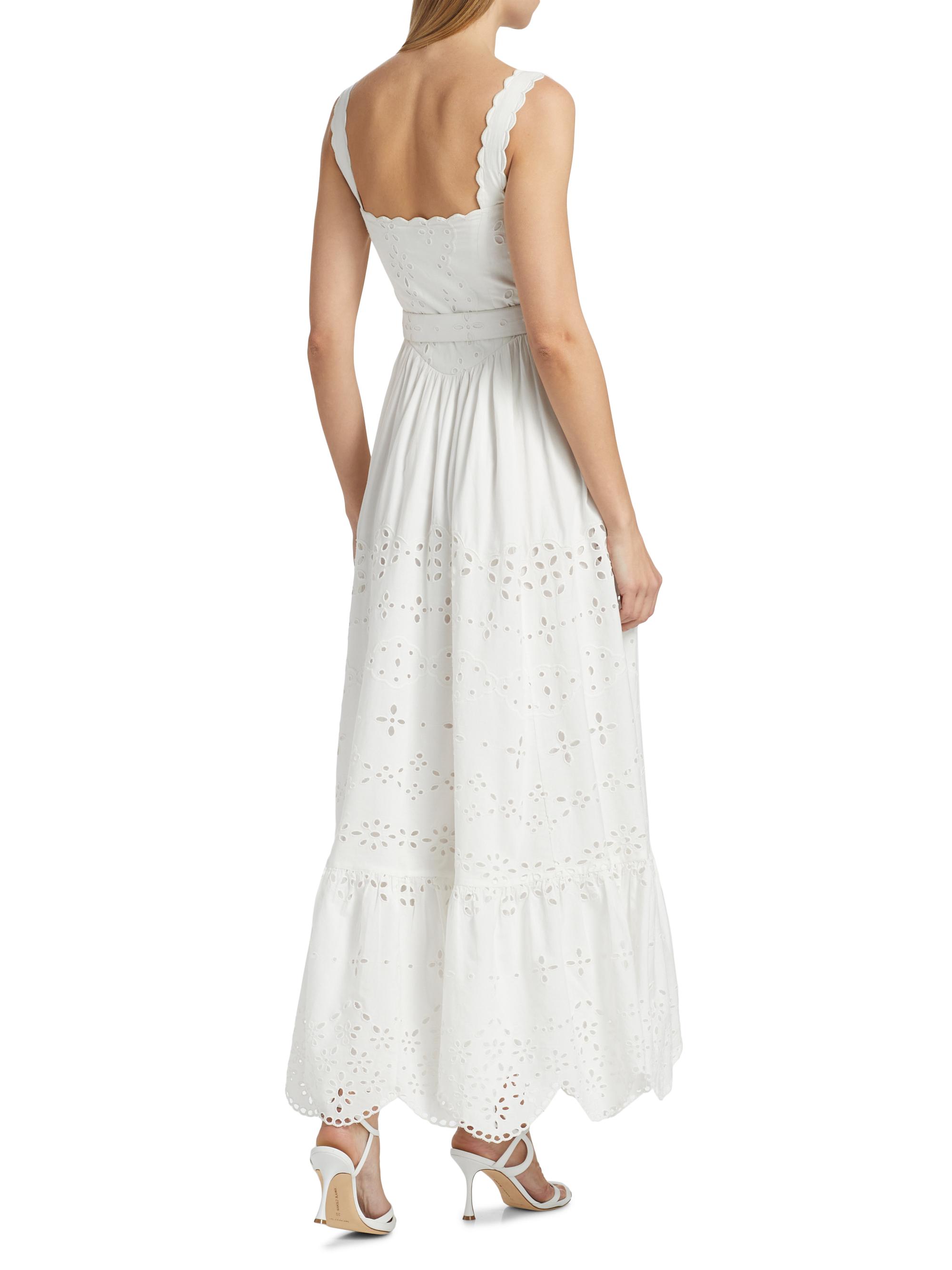 high low maxi dress in white hemant and nandita HEMANT AND NANDITA