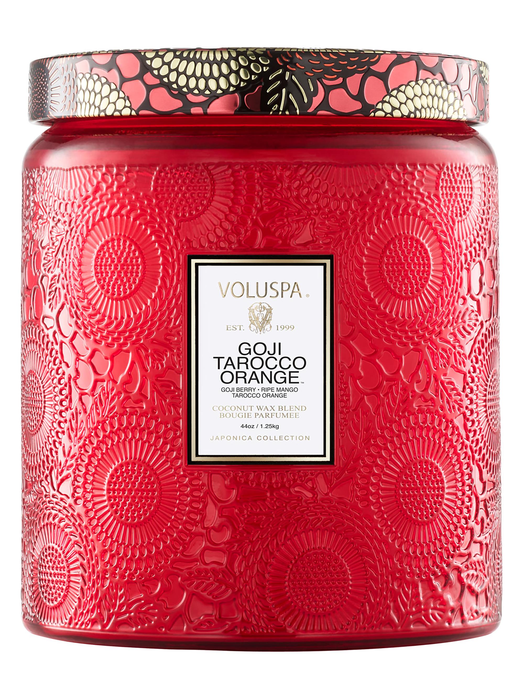 Voluspa Japonica Goji Tarocco Orange Luxe Jar Candle