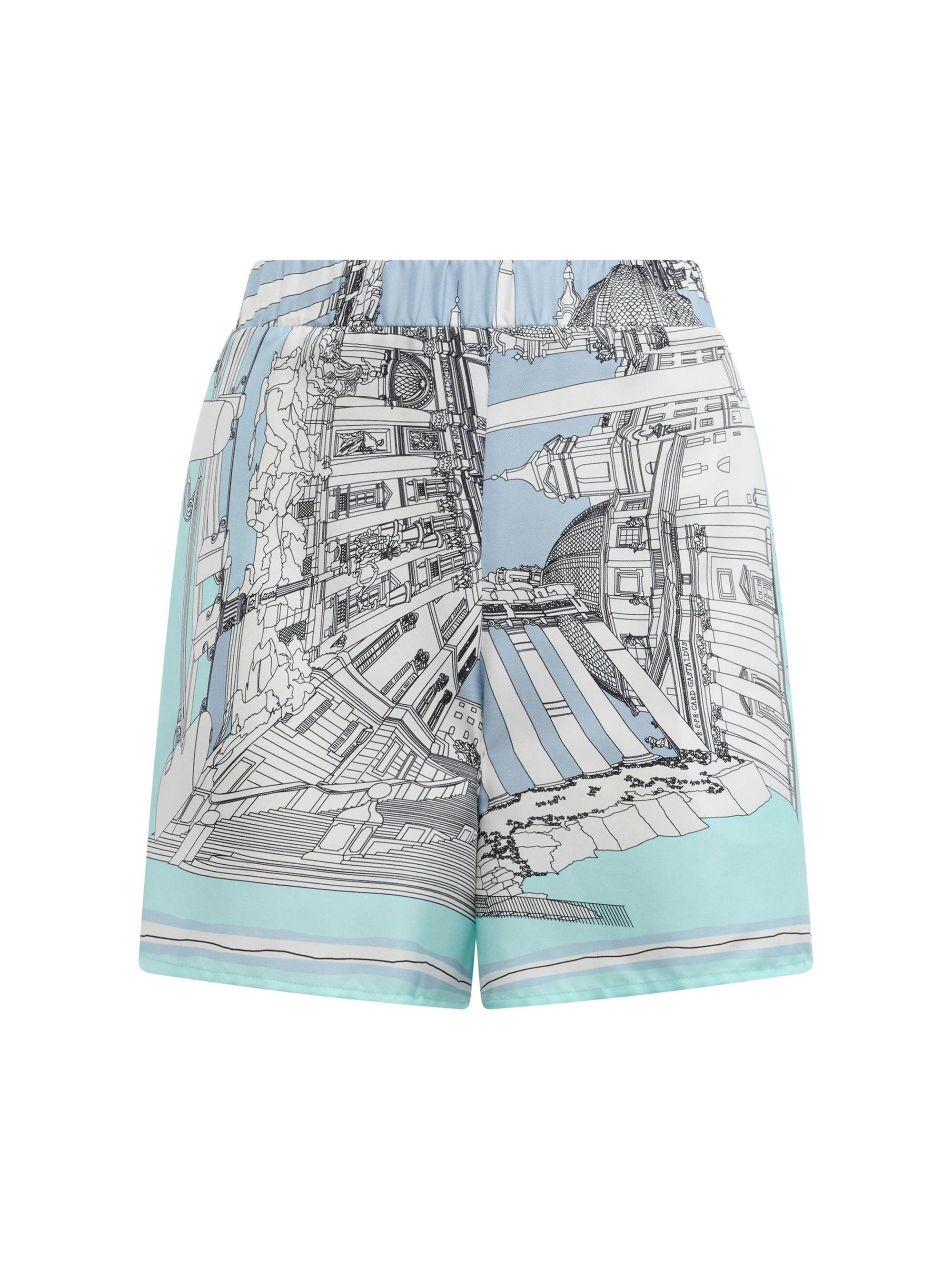 Callas Milano Women's Juvia Rome Print Shorts - White