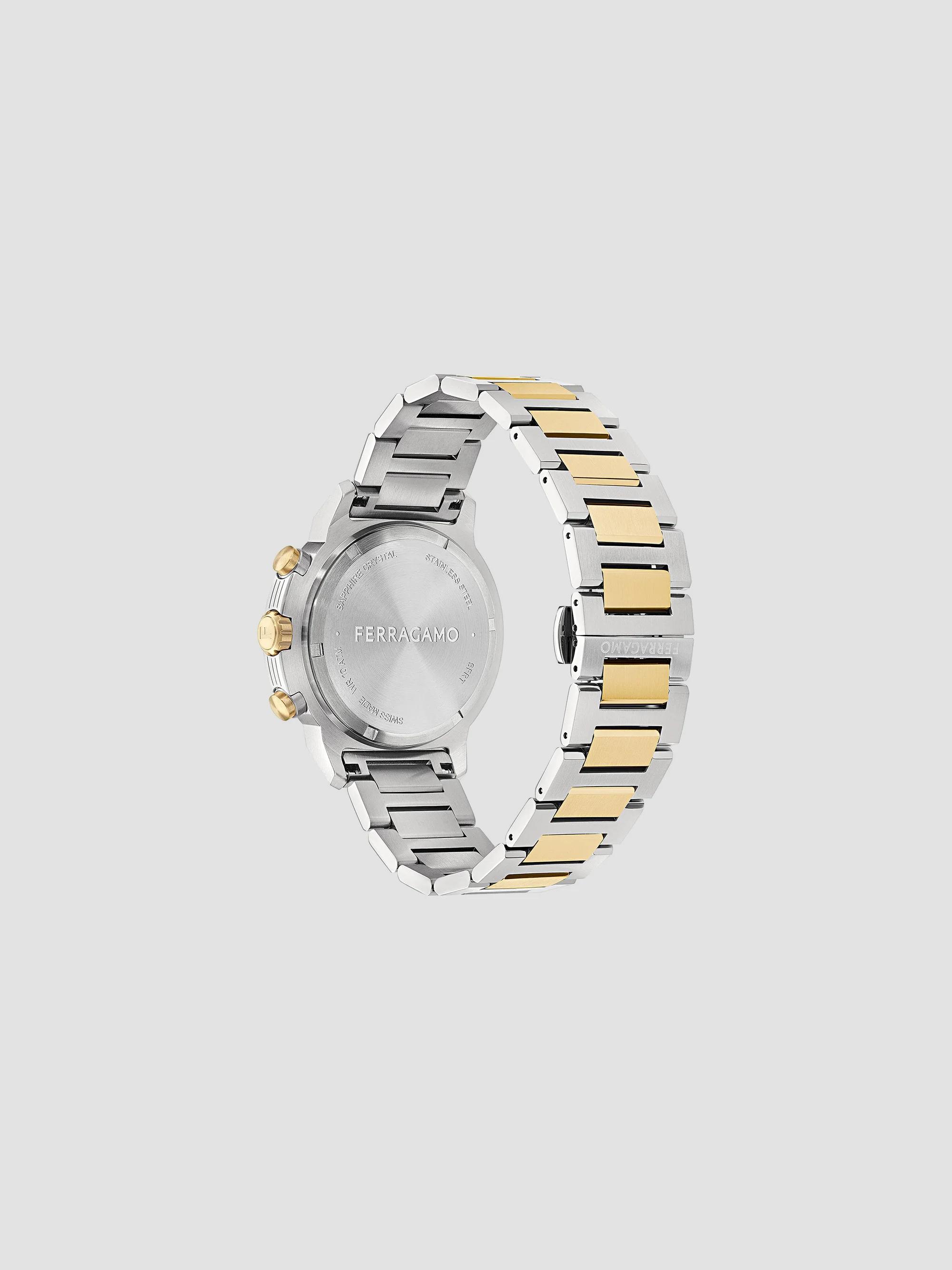 Salvatore Ferragamo Stainless Steel Two-Tone Backcase Watch - Silver & Gold Salvatore Ferragamo Stainless Steel Two-Tone Backcase Watch  main image 3