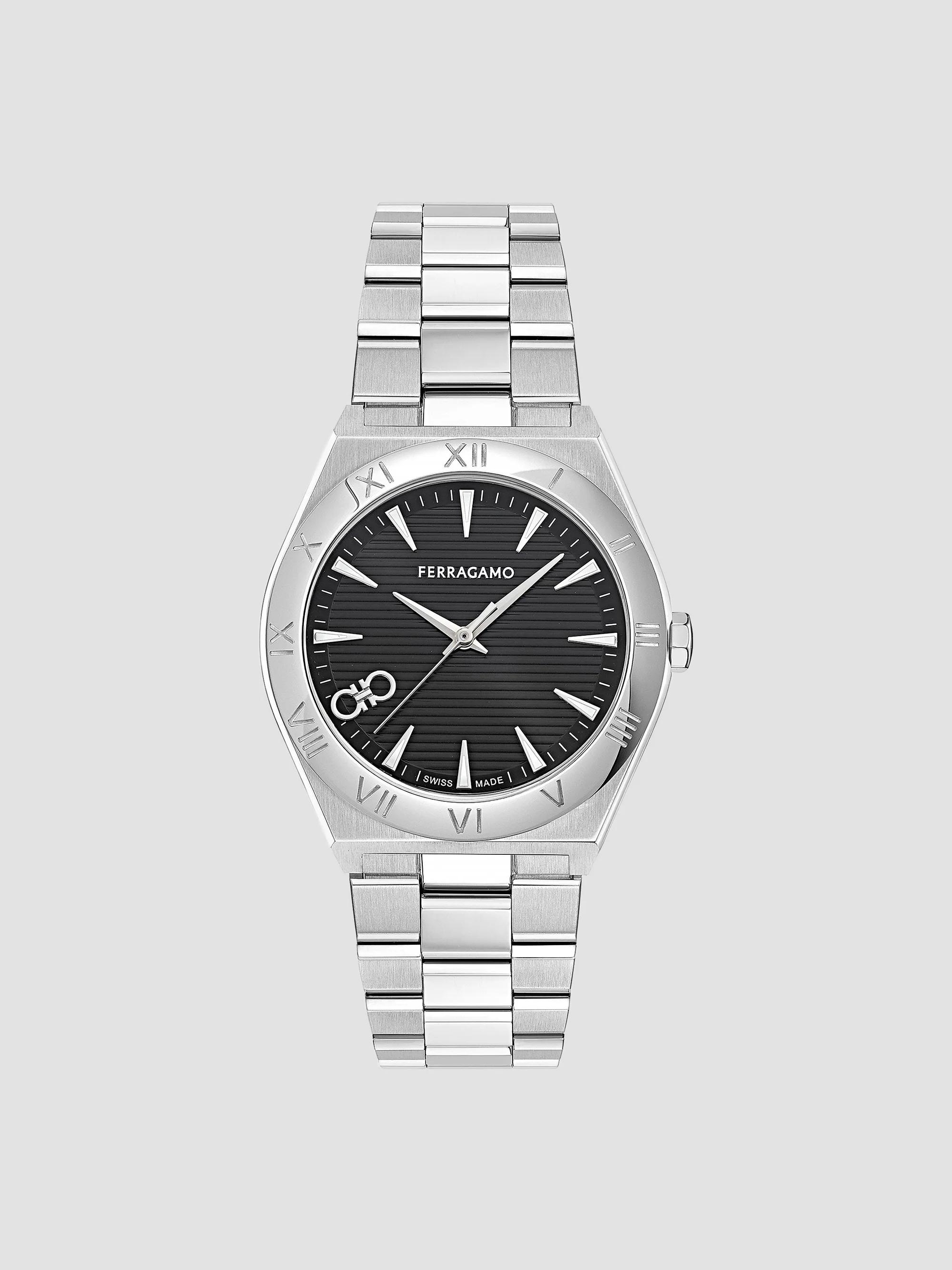 FERRAGAMO Duo Chrono Stainless Steel Bracelet Watch/42MM | Saks