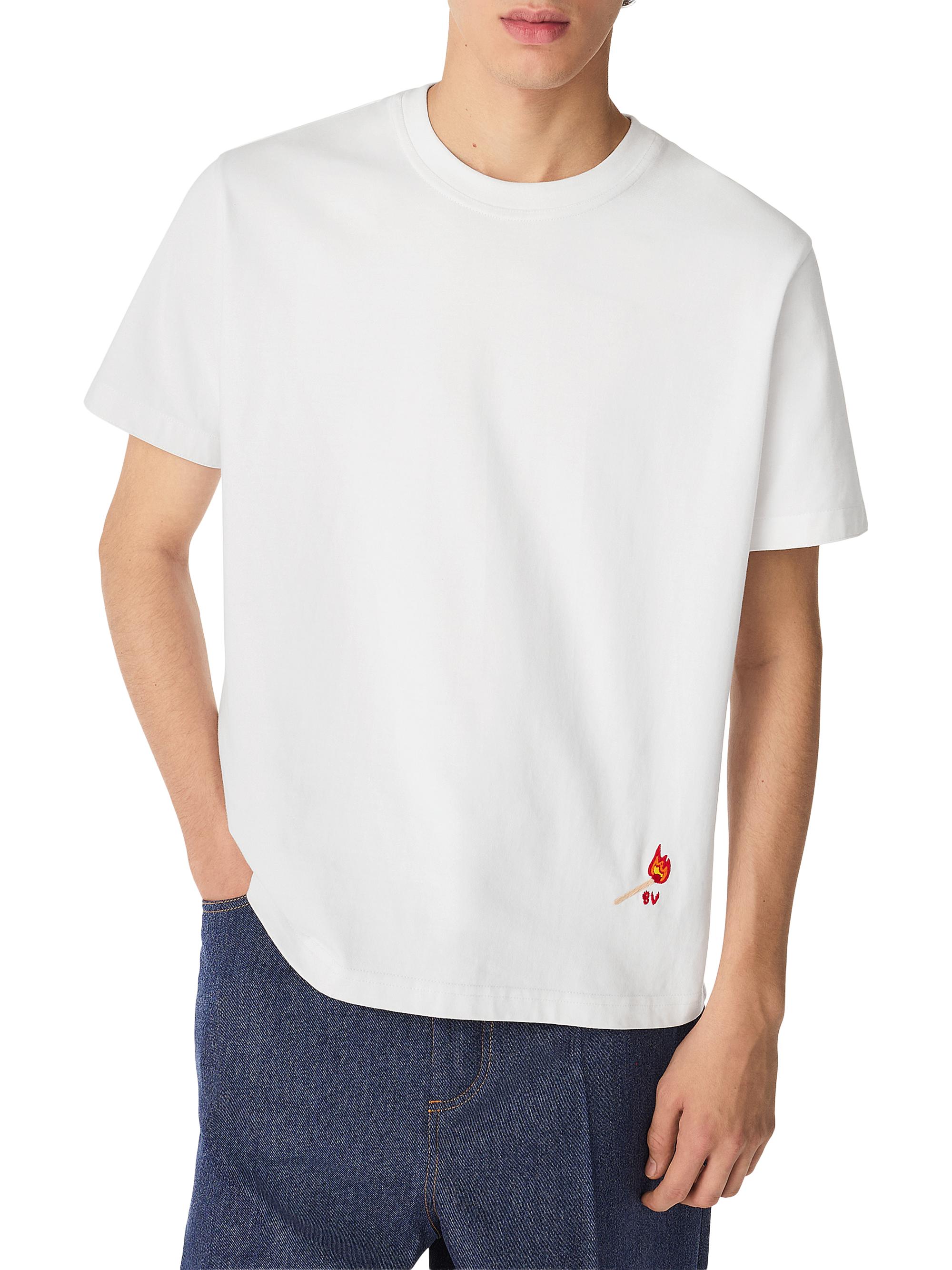 Bottega Veneta Embroidered Matchstick Cotton Jersey T-Shirt | Saks