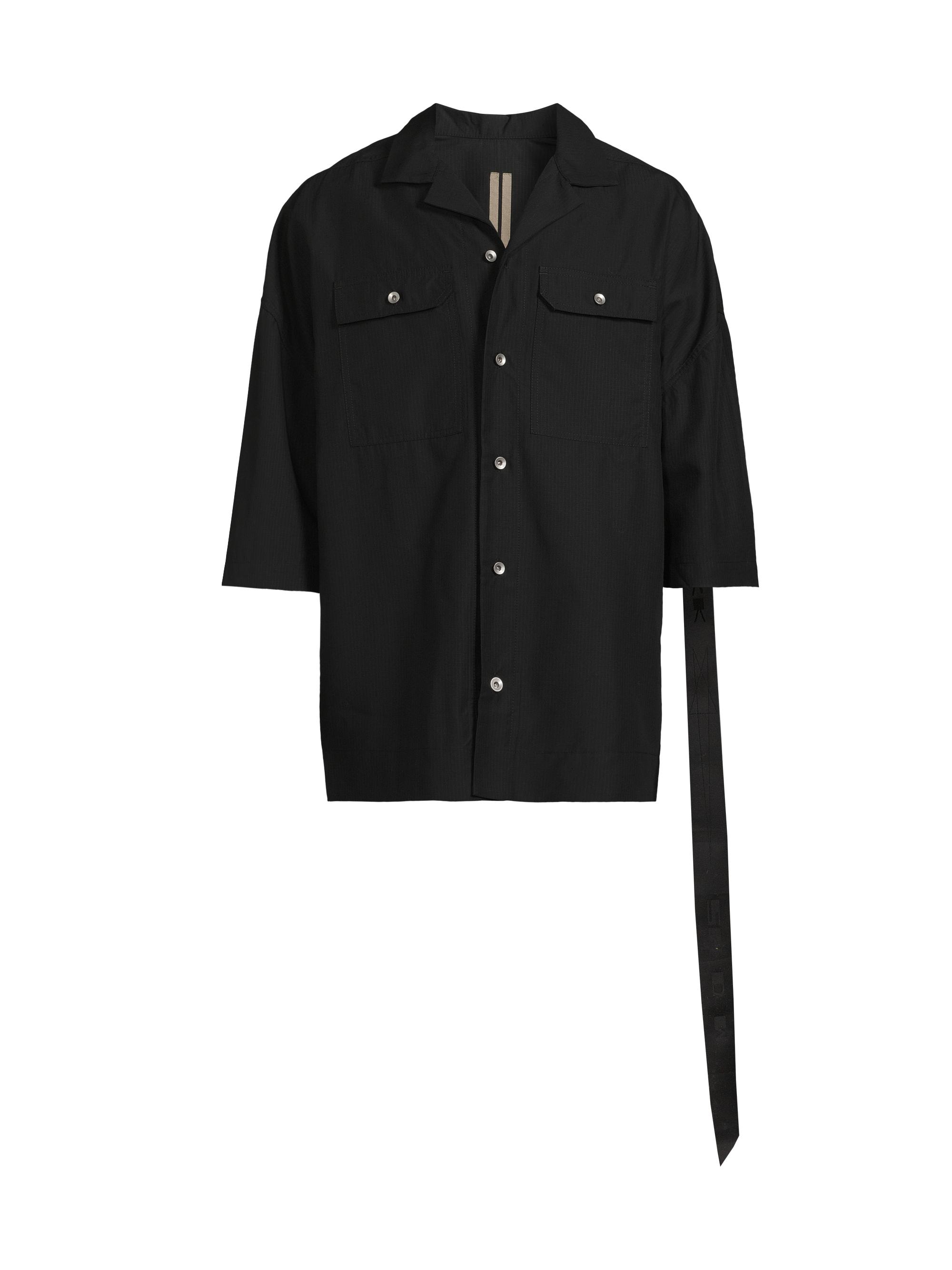 DRKSHDW by Rick Owens Men's Camicia Magnum Tommy Shirt - Black