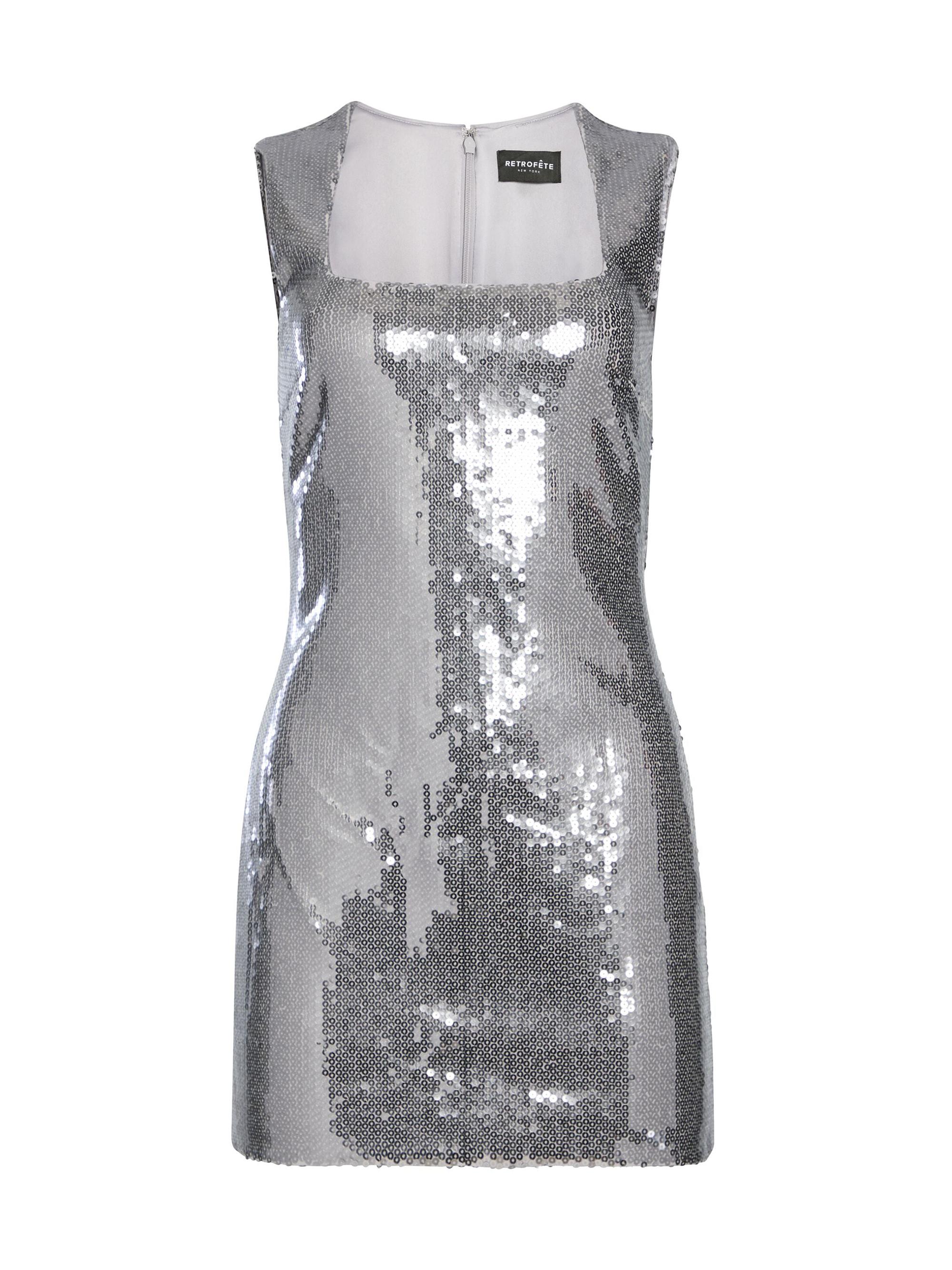 Retrofête Women's Eloise Sequin Dress - Silver