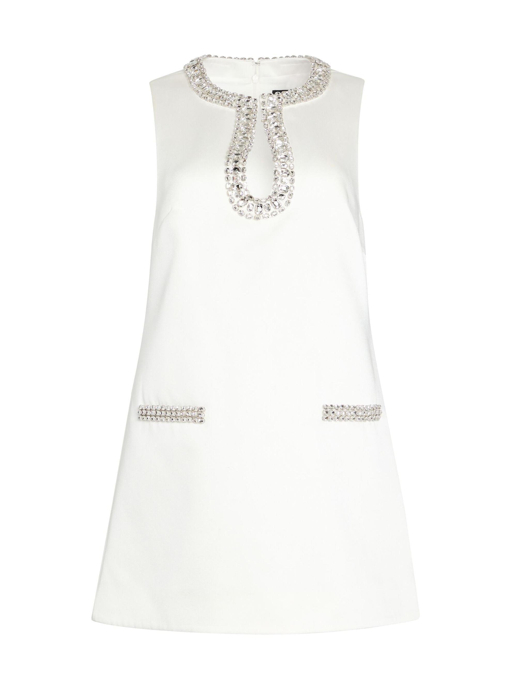 Retrofête Women's Nelly Embellished Dress - White
