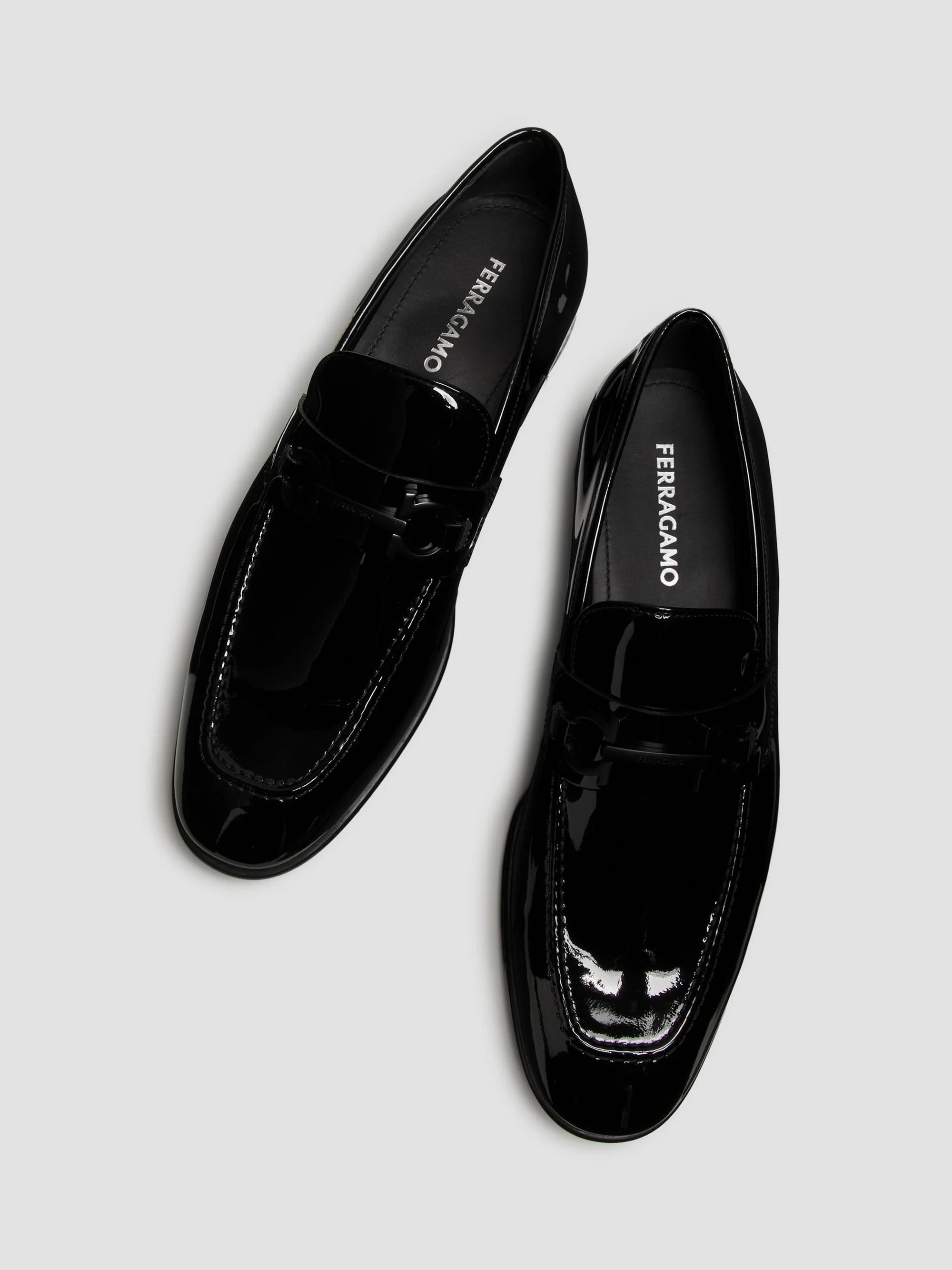 FERRAGAMO Foster Patent Leather Loafers | Saks Fifth Avenue display picture 3