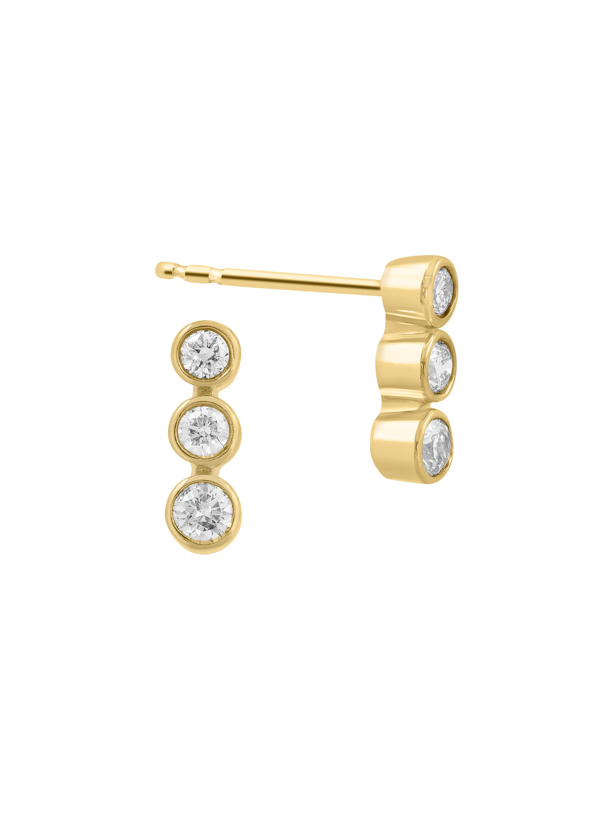 Saks Fifth Avenue Collection Women's 14K Yellow Gold & 0.26 TCW Diamond Stud Earrings - Yellow Gold