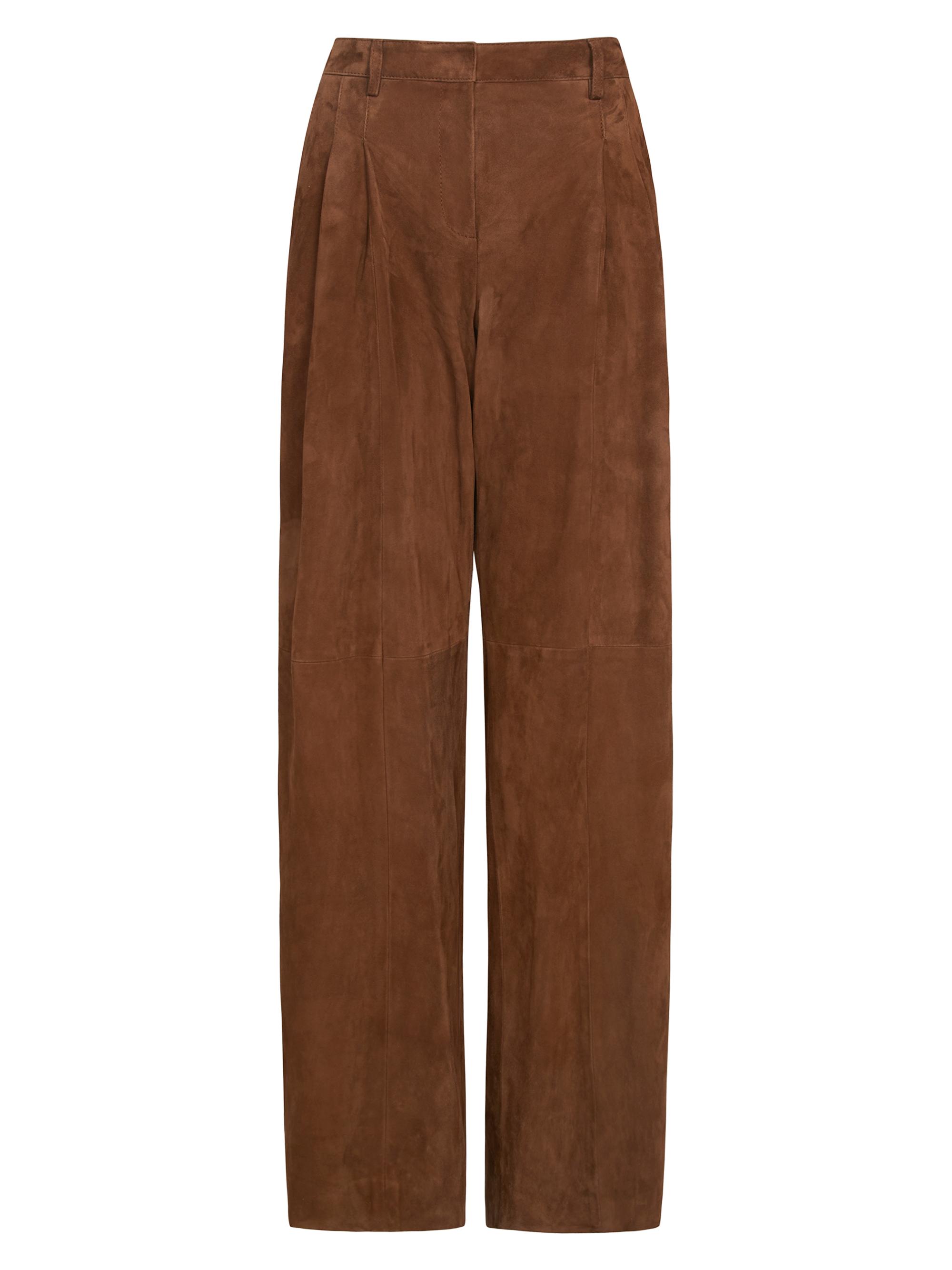 TWP Women's Sulli Leather Trousers - Tobacco