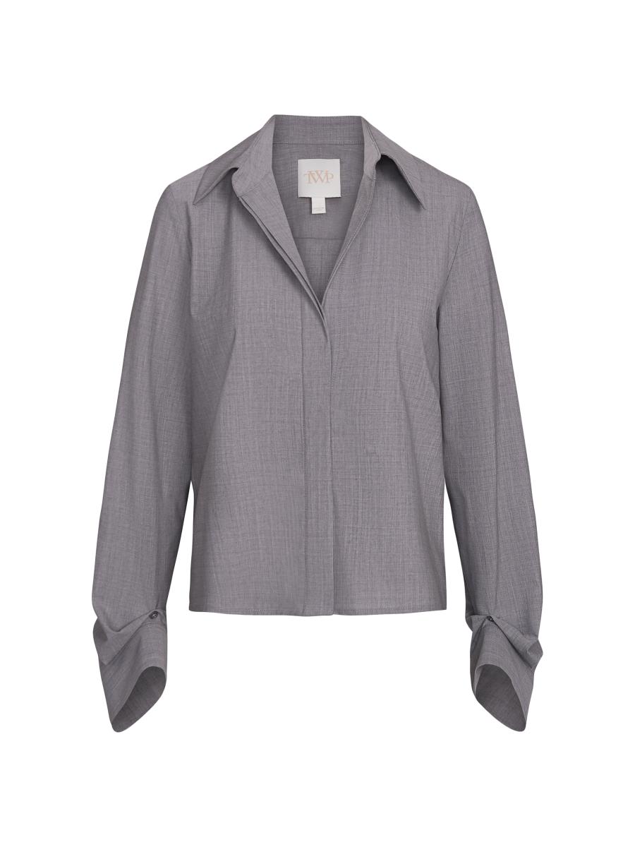 TWP Button Me Up Cotton-Blend Shirt | Saks Fifth Avenue