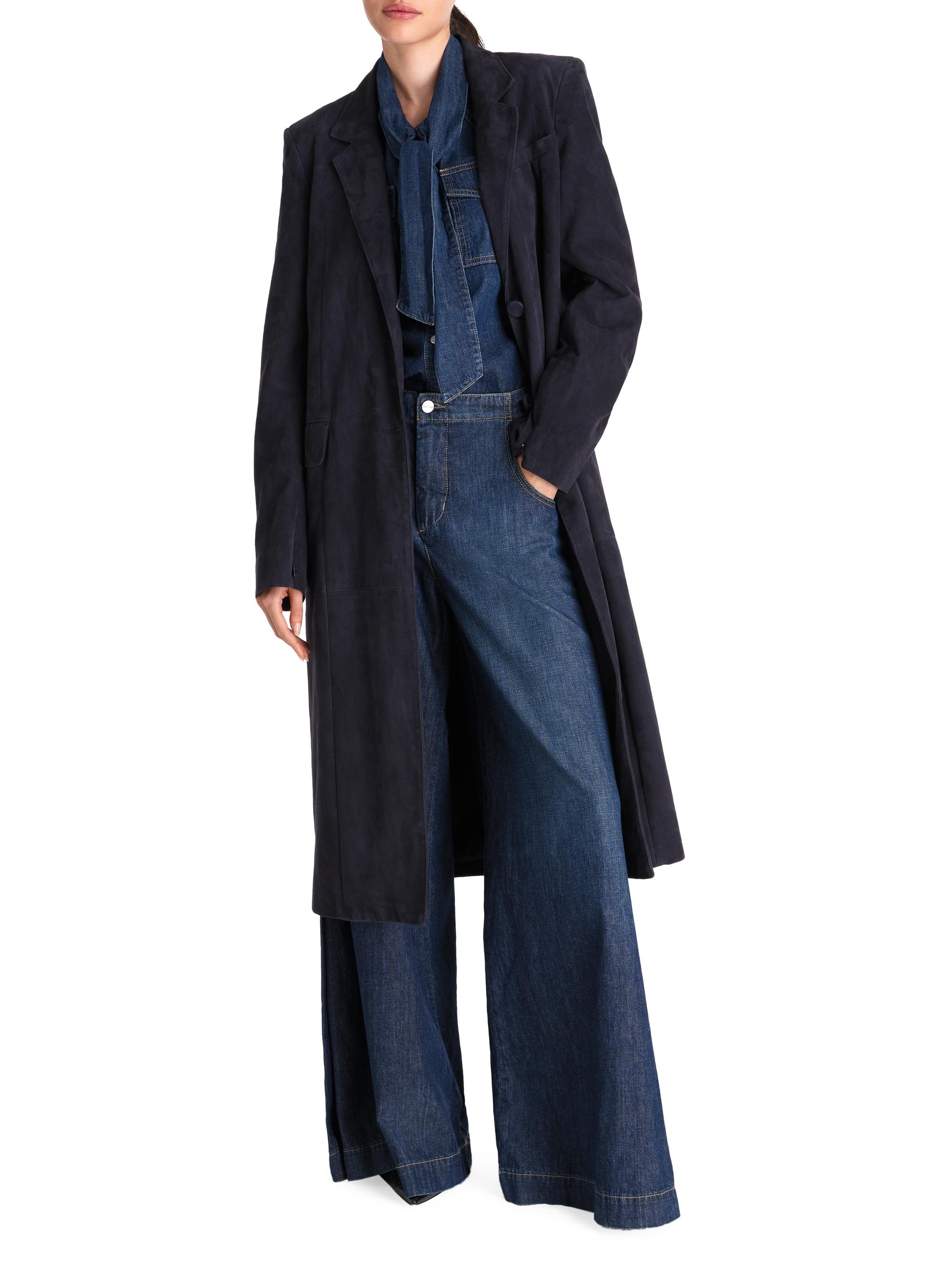 TWP Long Run Leather Car Coat | Saks Fifth Avenue