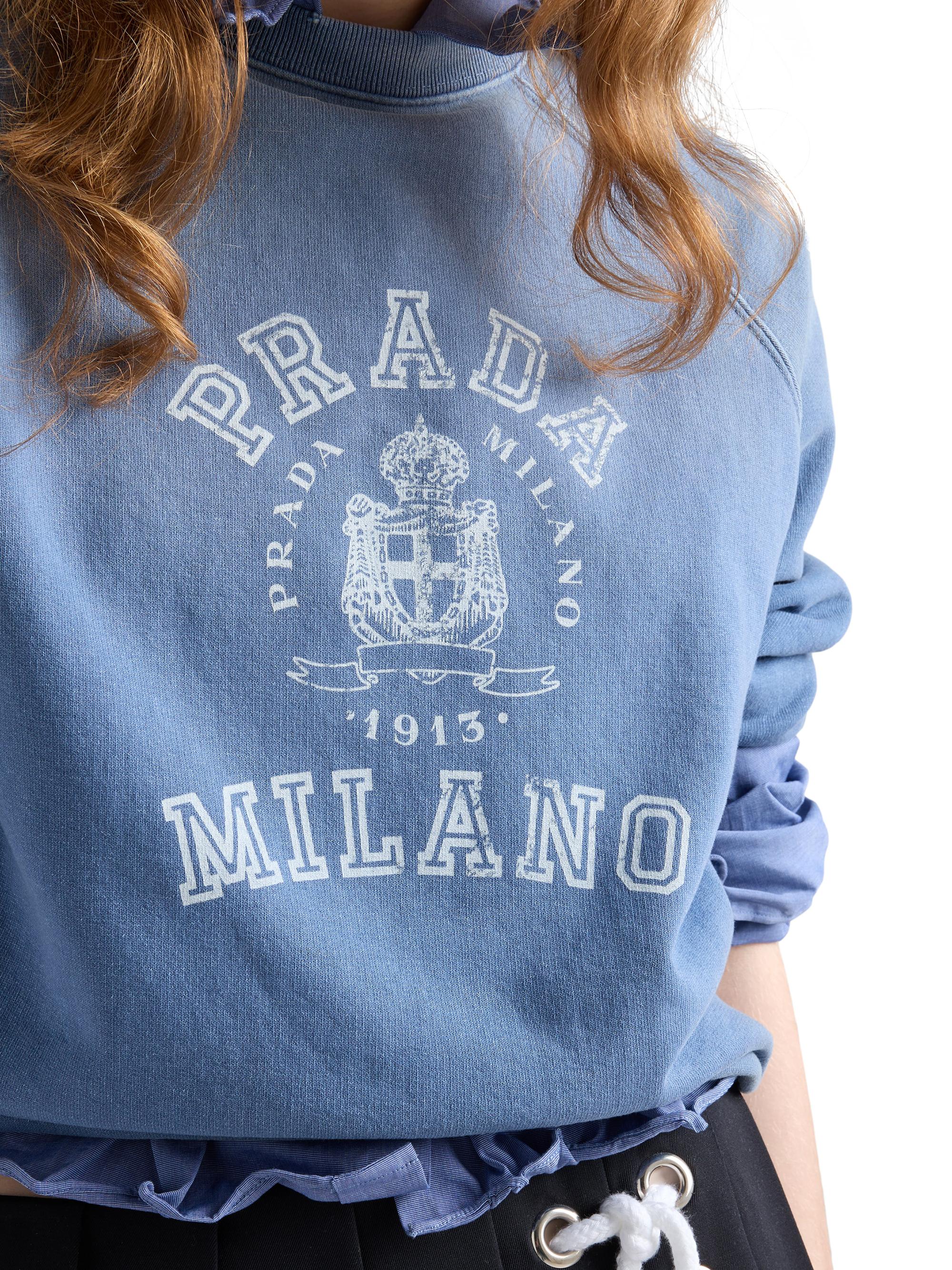 Prada Cotton Crewneck Sweatshirt | Saks Fifth Avenue