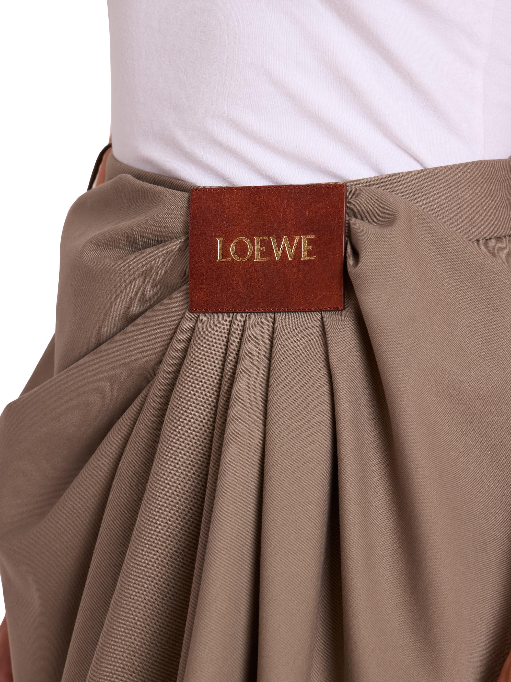 LOEWE Draped Cotton-Silk Skirt | Saks Fifth Avenue